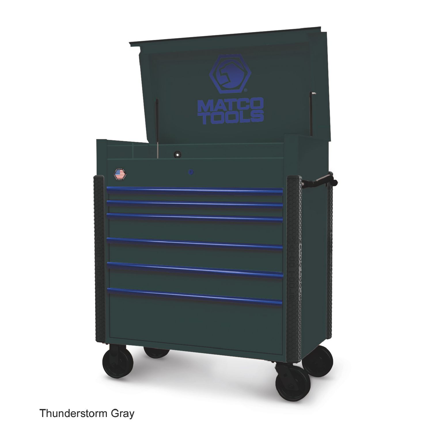 41 x 23 JSC773 ROLLING TOOL CART (THUNDERSTORM GRAY/BLUE) JSC773-TTD | eBaydiy Tools
