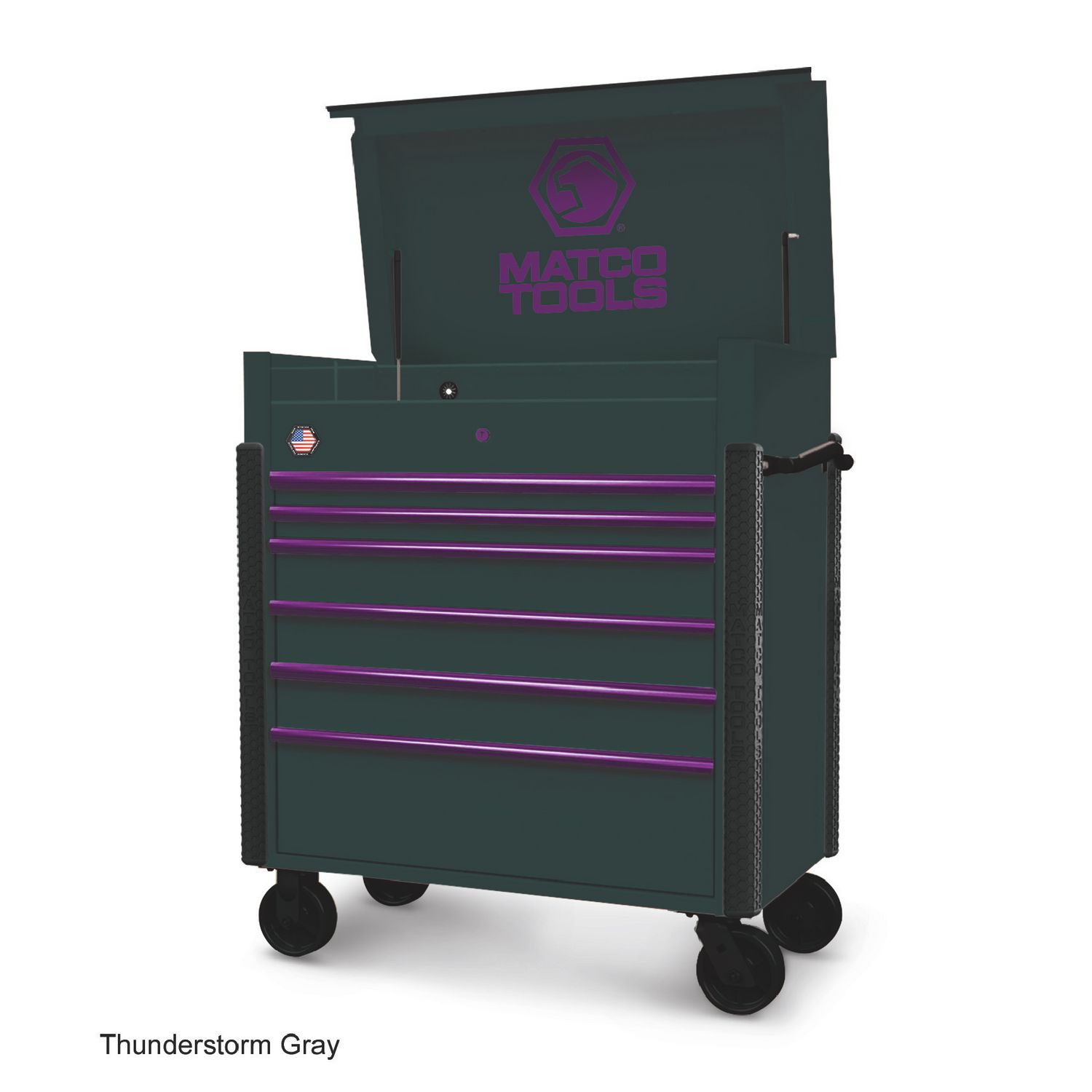 41 x 23 JSC773 ROLLING TOOL CART (THUNDERSTORM GRAY/PURPLE) JSC773-TTP | eBaydiy Tools