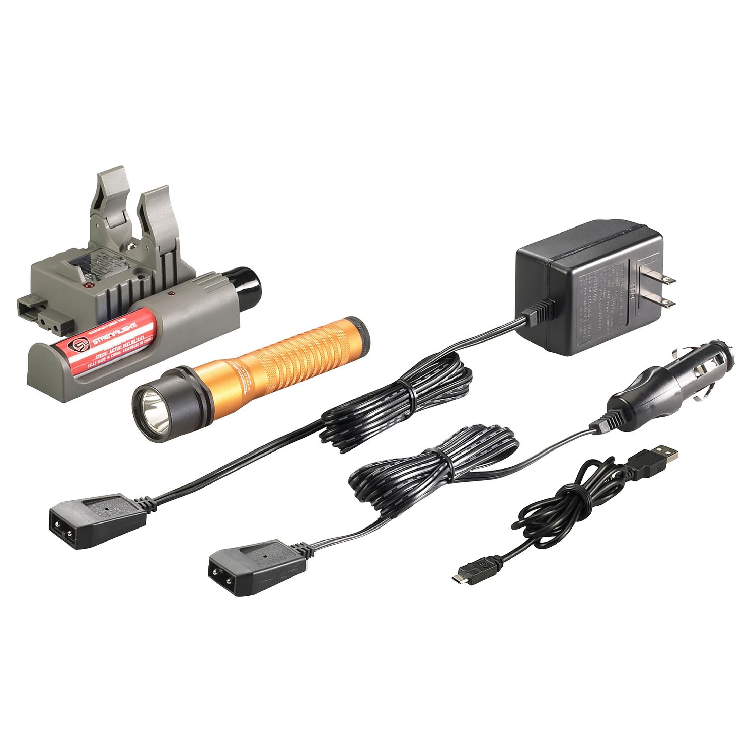 STREAMLIGHT STRION 375 LUMENS LED RECHARGEABLE FLASHLIGHT WITH PIGGYBACK CHARGER-ORANGE M95195 | eBaydiy Tools