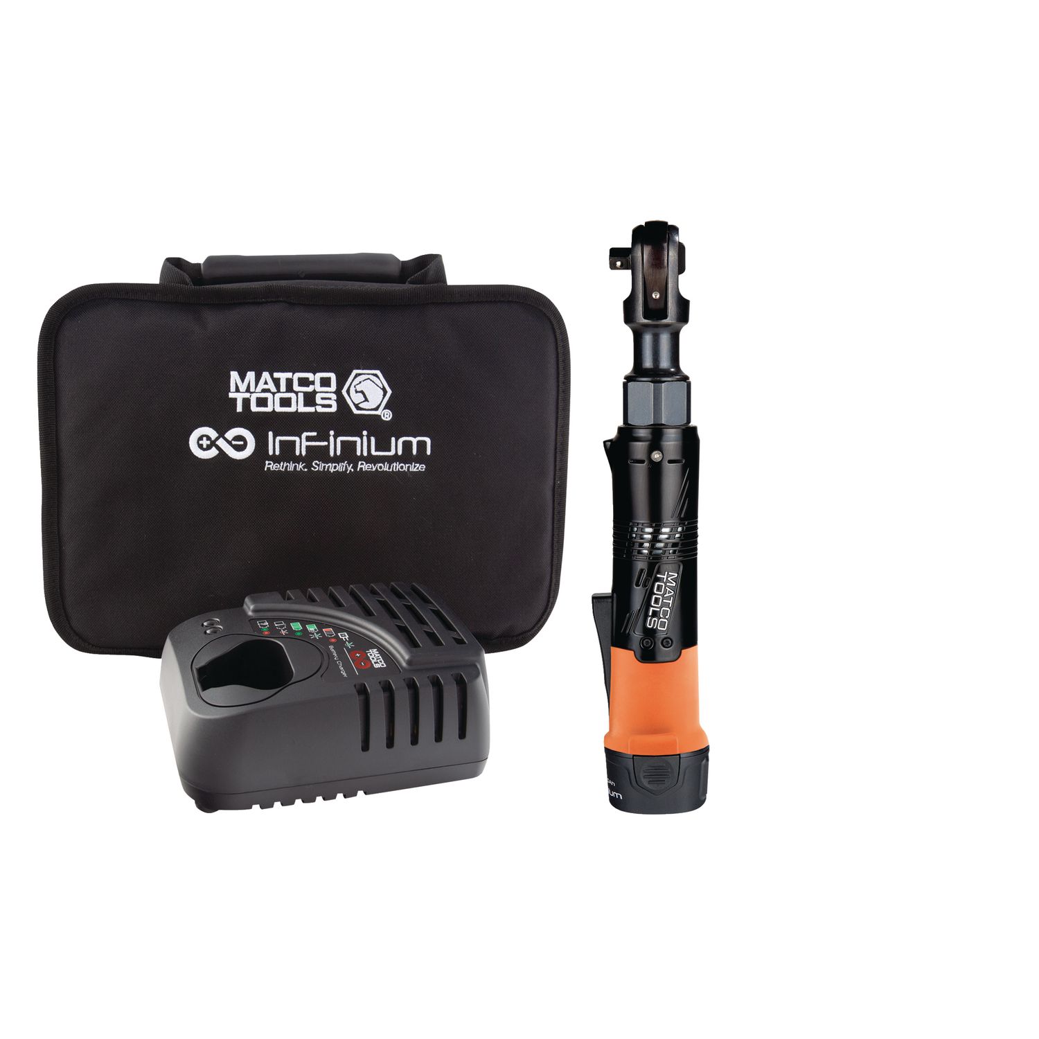 12V CORDLESS INFINIUM™ 3/8 DRIVE HIGH SPEED RATCHET KIT - ORANGE MCL1238RAKO | eBaydiy Tools