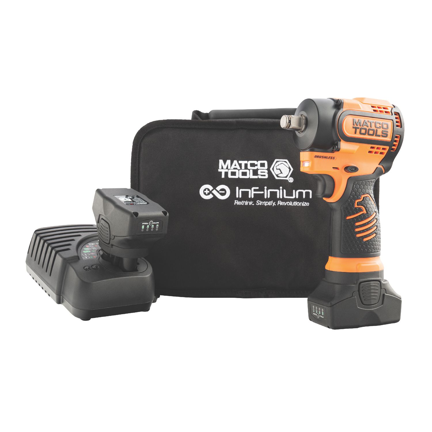 16V CORDLESS INFINIUM™ 1/2 DRIVE STUBBY IMPACT WRENCH KIT - ORANGE MCL1612SIK2M | eBaydiy Tools