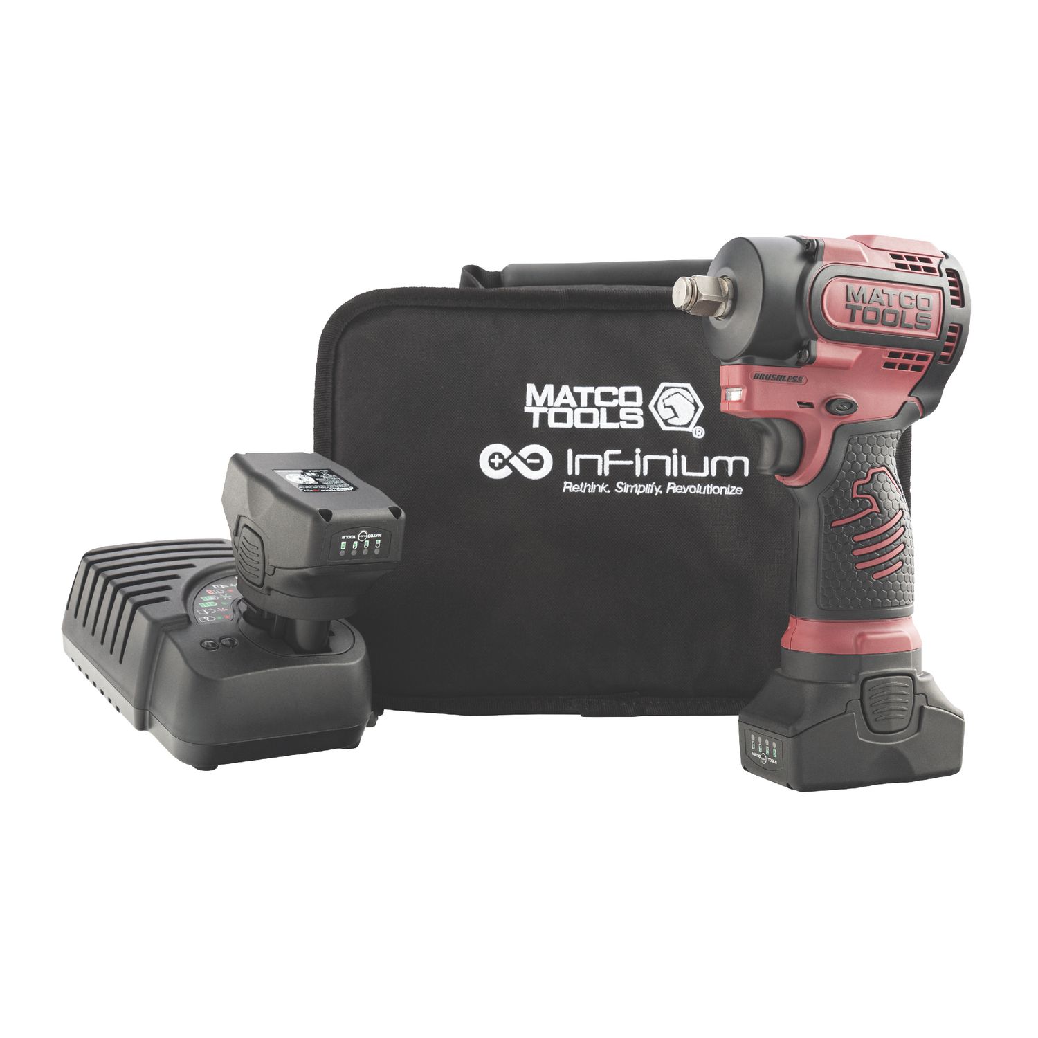 16V CORDLESS INFINIUM™ 1/2 DRIVE STUBBY IMPACT WRENCH KIT- BURGUNDY MCL1612SIK2 | eBaydiy Tools