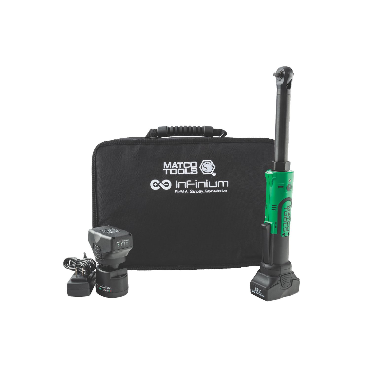 16V CORDLESS INFINIUM™ 1/4 DRIVE EXTENDED RATCHET KIT - GREEN MCL1614LRBKG | eBaydiy Tools