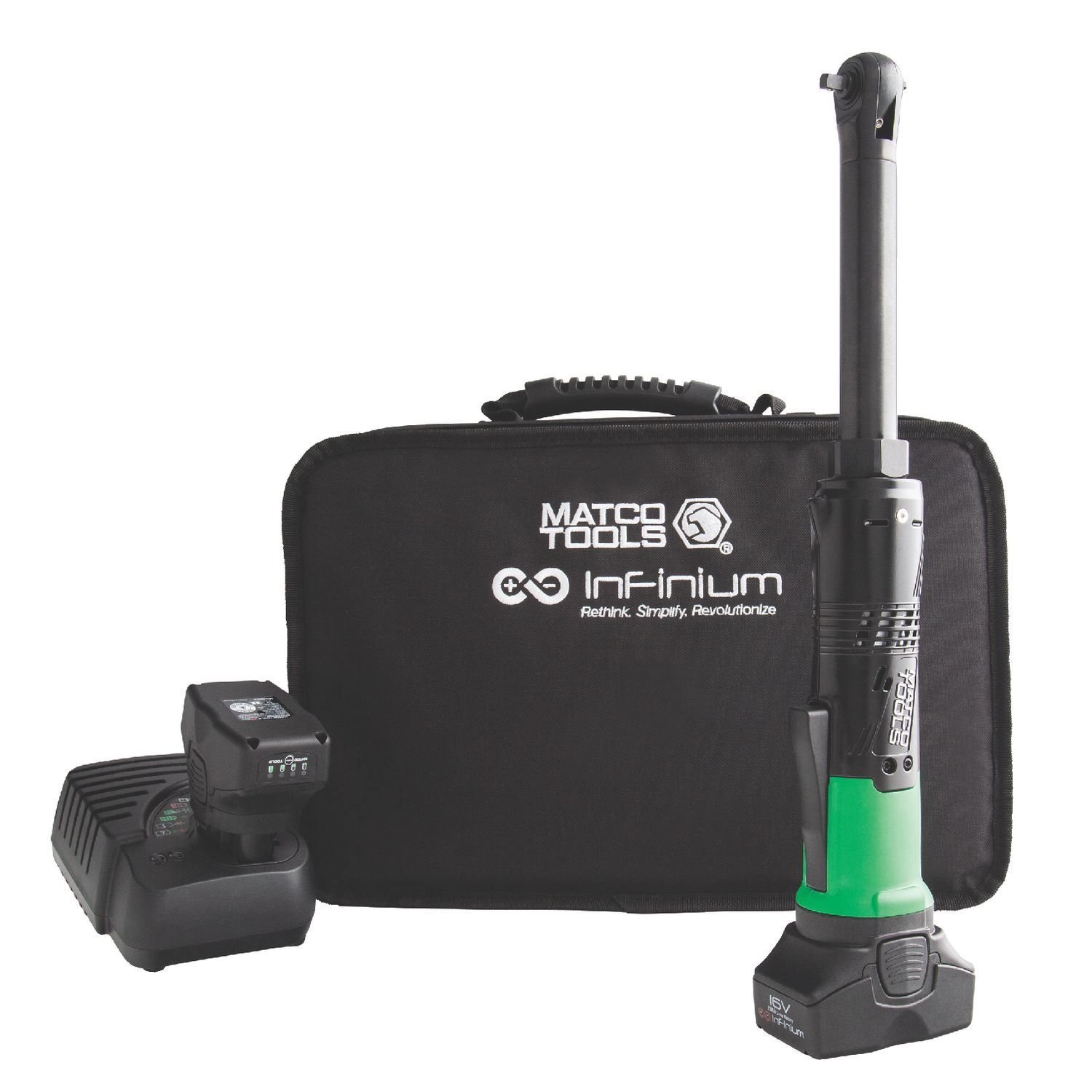 16V CORDLESS INFINIUM™ 1/4 DRIVE EXTENDED RATCHET KIT - GREEN MCL1614LRK2G | eBaydiy Tools