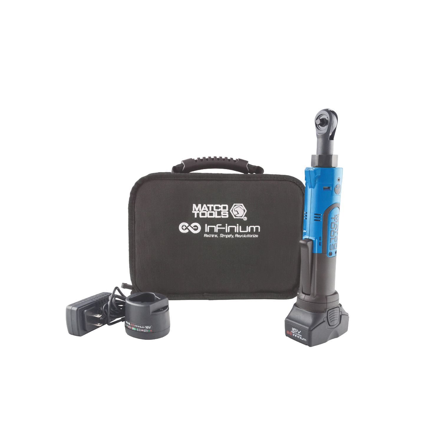 16V CORDLESS INFINIUM™ 1/4 BRIDGED RATCHET KIT - BLUE MCL1614RBHKB | eBaydiy Tools