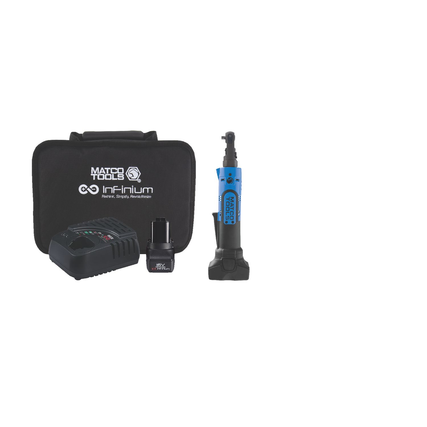 16V CORDLESS INFINIUM™ 1/4 SEALED HEAD RATCHET KIT - BLUE MCL1614SRBLK | eBaydiy Tools