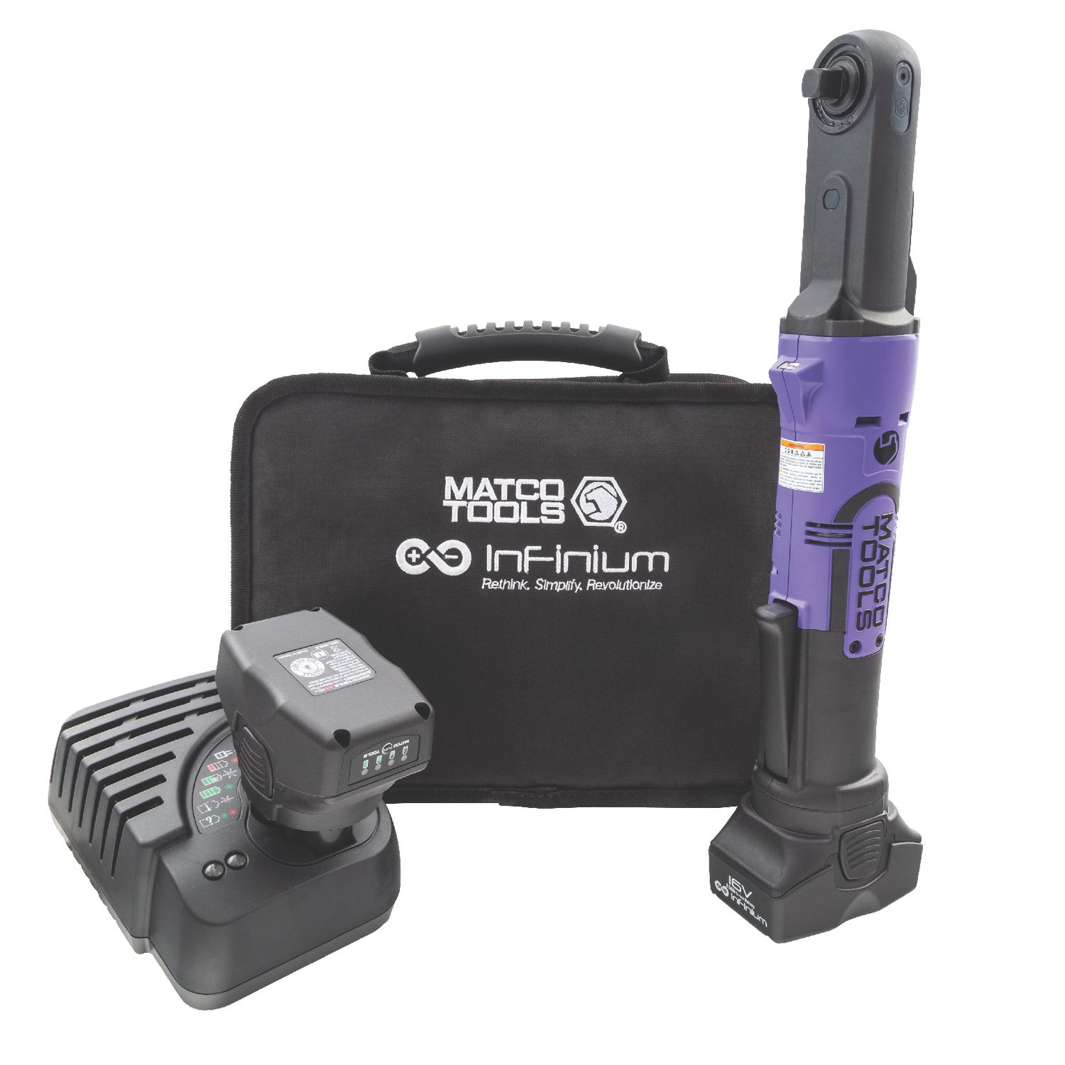 16V CORDLESS INFINIUM™ 3/8 DRIVE QUICK SWITCH RATCHET KIT - PURPLE MCL1638FRSPK | eBaydiy Tools