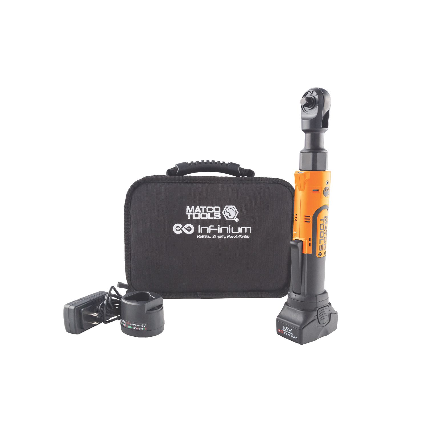 16V CORDLESS INFINIUM™ 3/8 DRIVE HIGH SPEED RATCHET KIT - ORANGE MCL1638RBKM | eBaydiy Tools