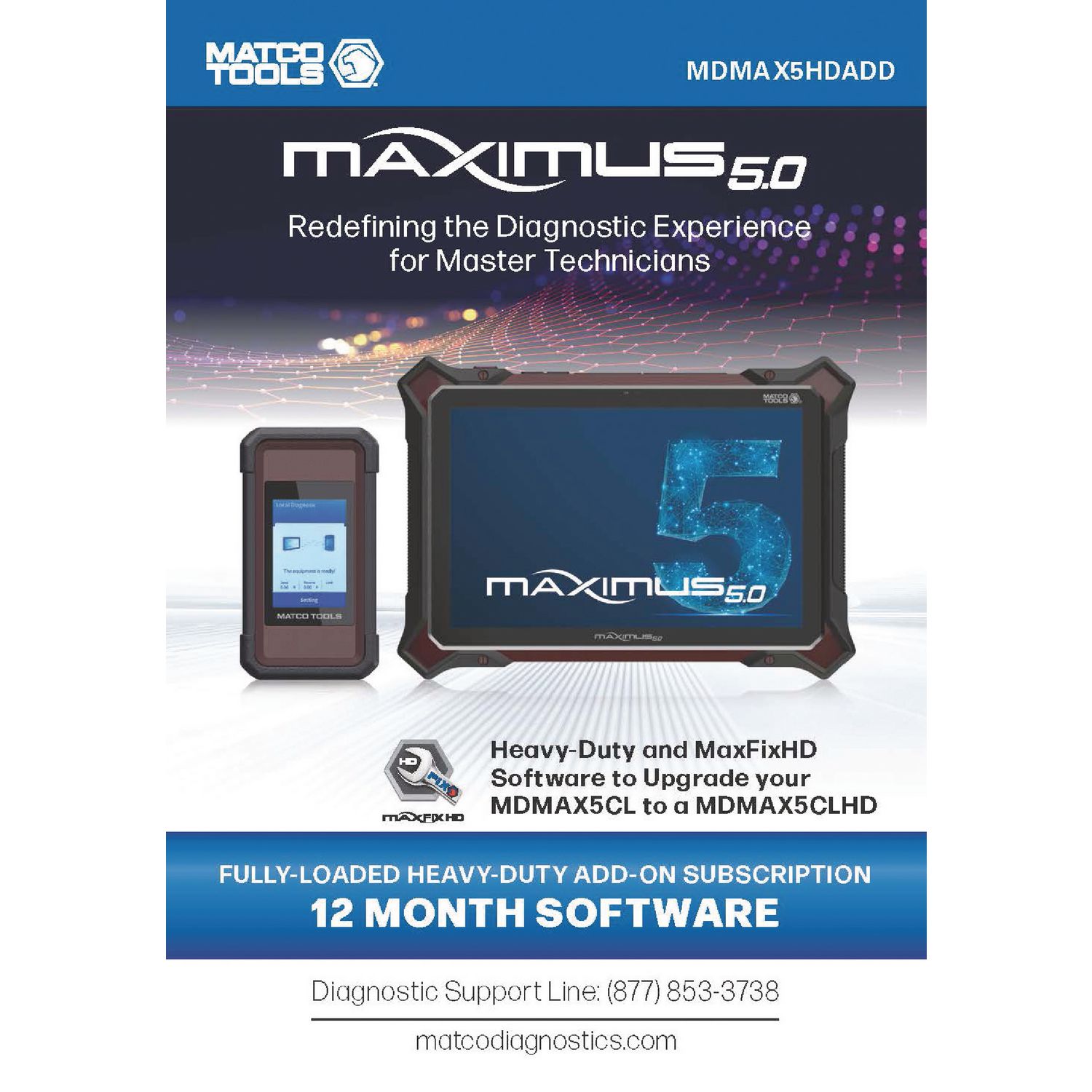 MAXIMUS 5.0 HEAVY-DUTY ADD-ON SOFTWARE MDMAX5HDADD | eBaydiy Tools