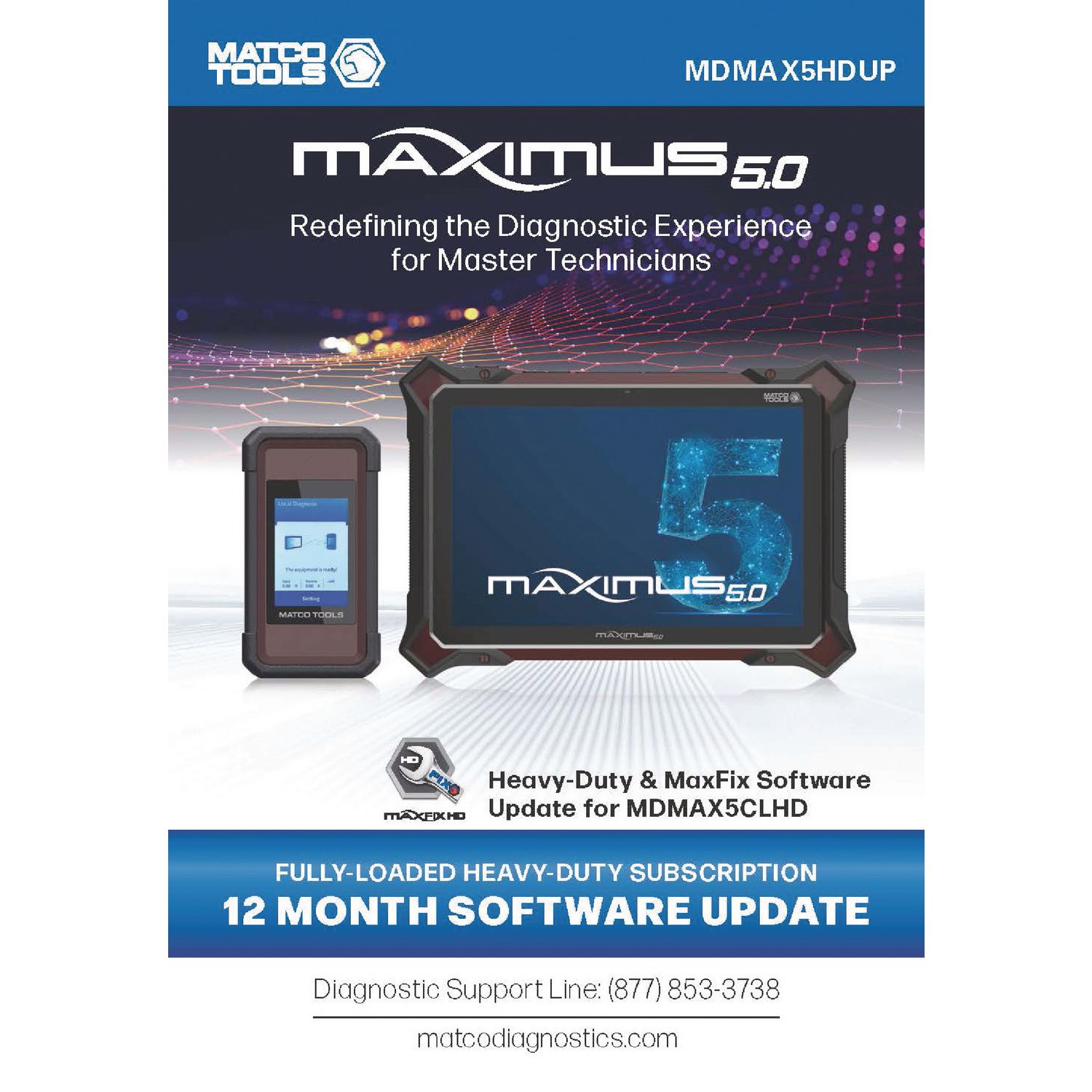 MAXIMUS 5.0 HEAVY-DUTY SOFTWARE UPDATE MDMAX5HDUP | eBaydiy Tools