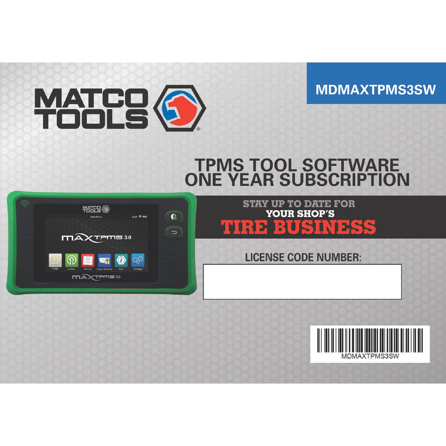 1 YEAR SOFTWARE UPDATE FOR MATCO MDMAX3.0 TPMS TOOL MDMAXTPMS3SW | eBaydiy Tools