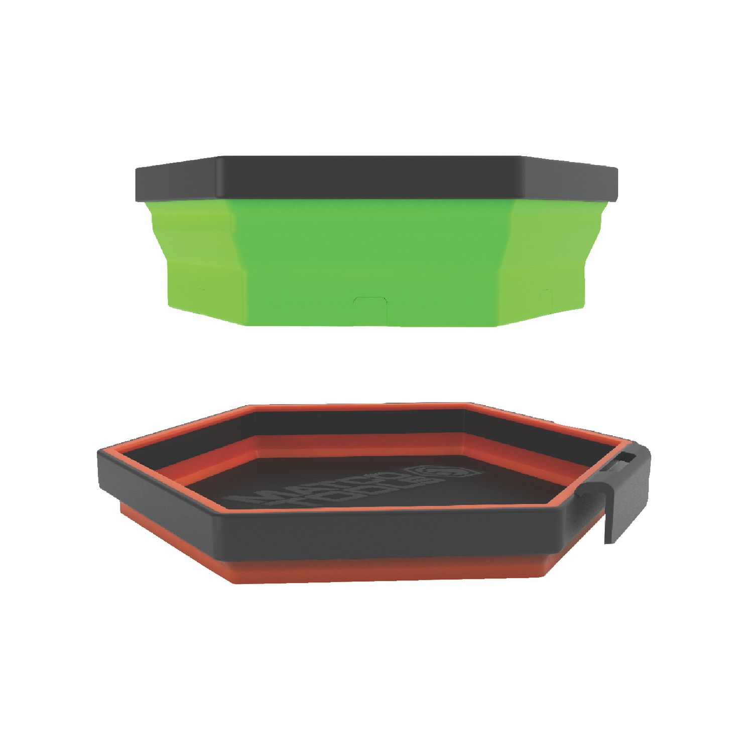 2 PIECE 6 MAGNETIC COLLAPSIBLE CUP SET - GREEN AND ORANGE MM6HCUP2 | eBaydiy Tools