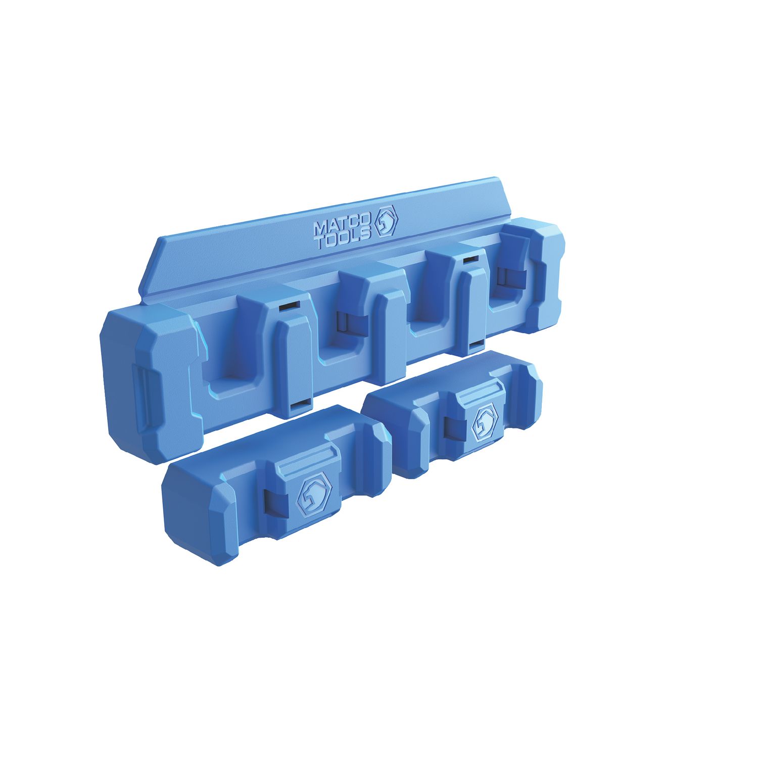 MAGNETIC 3/8 AND 1/2 RATCHET HOLDER 4 SLOT - BLUE MRH38124B | eBaydiy Tools