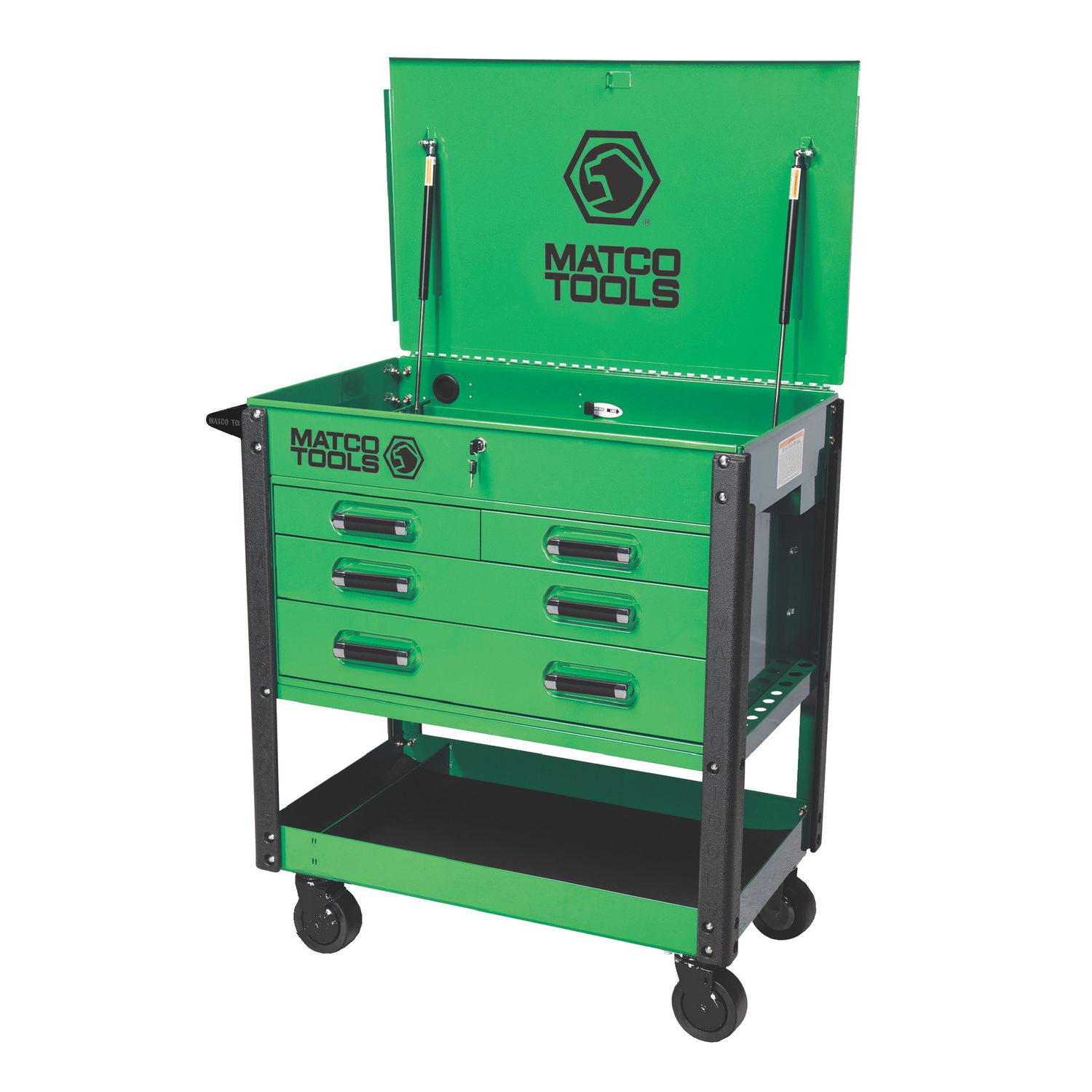 MSC4 FOUR DRAWER CART GRN/BLK MSC4GRNQP | eBaydiy Tools