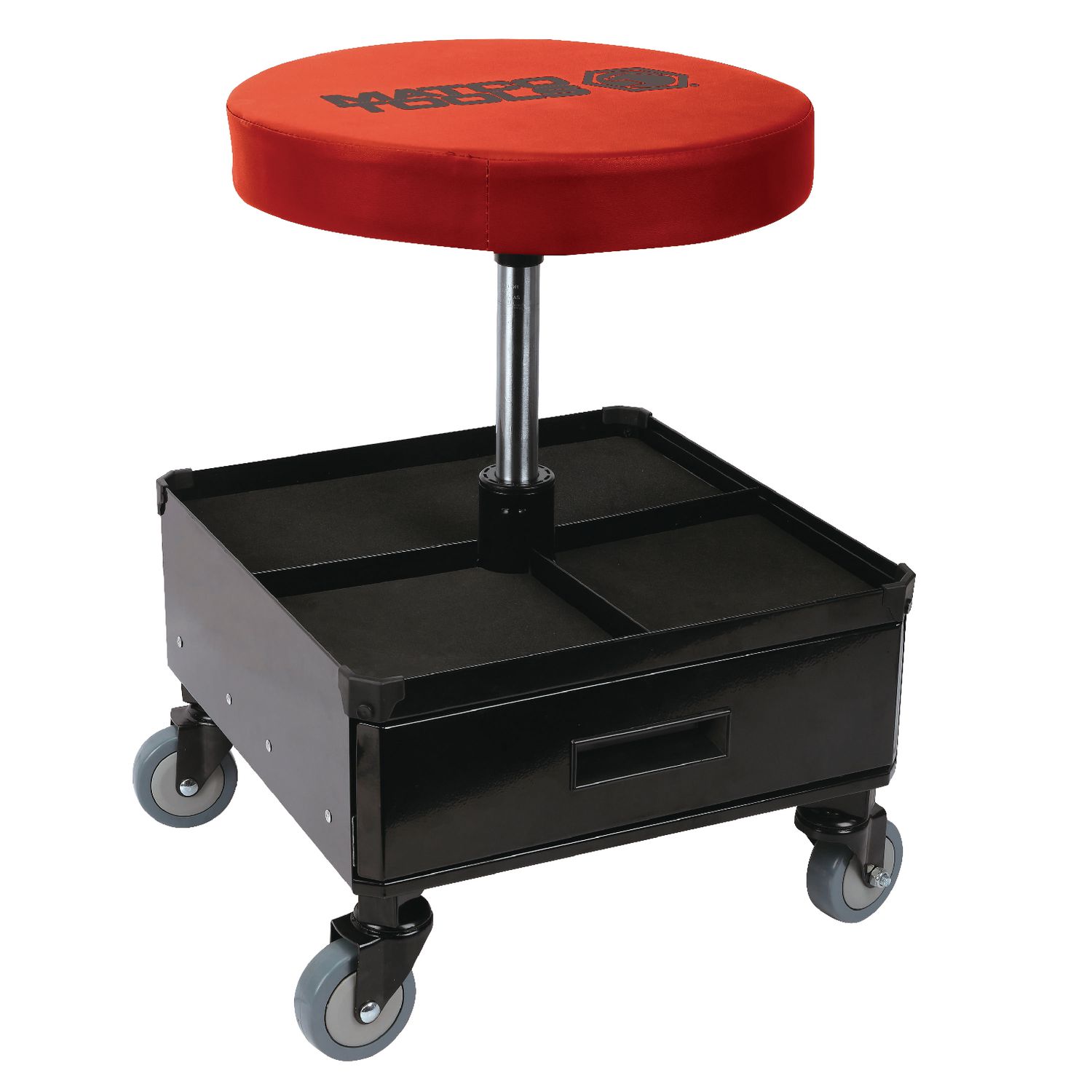 ADJUSTABLE PADDED CREEPER SEAT WITH TOOLBOX DRAWERS, 300 LBS MSD15 | eBaydiy Tools