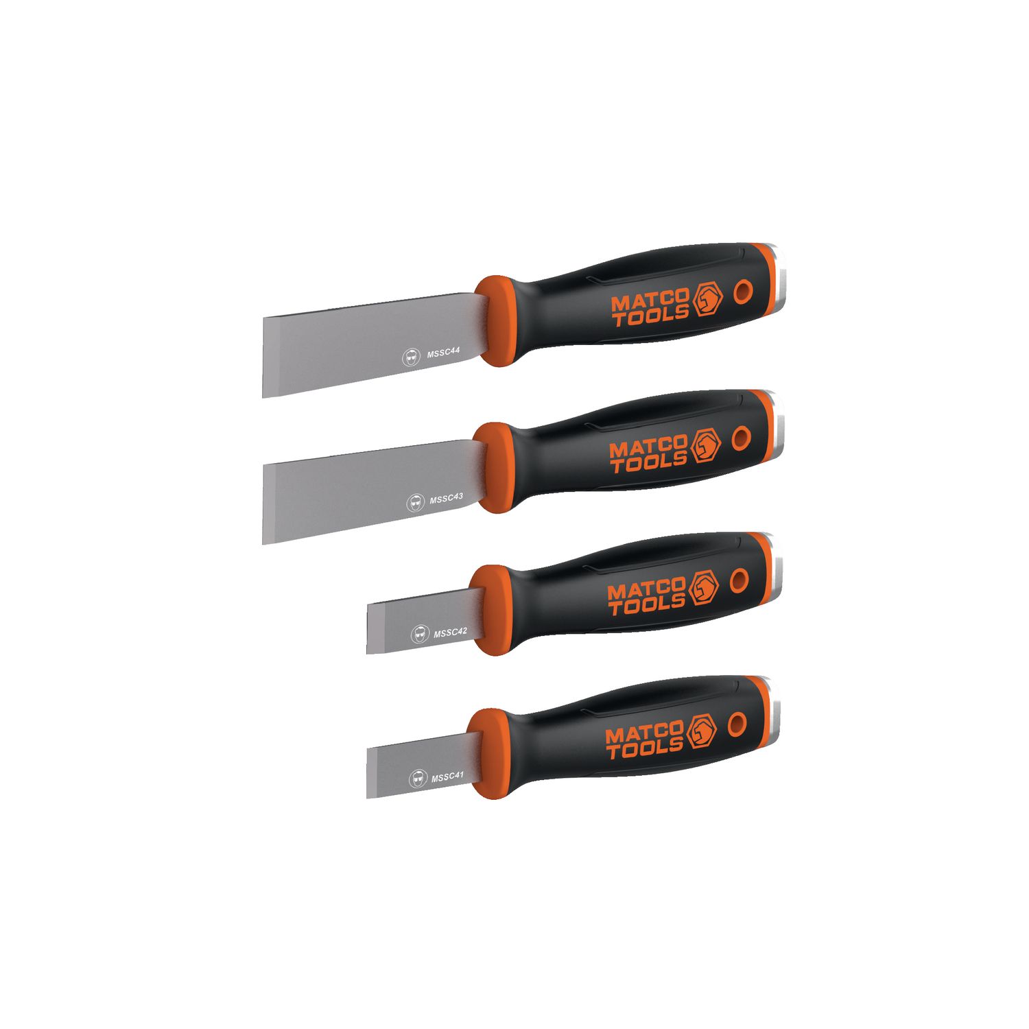 STRIKING SCRAPER SET - ORANGE MSSC4 | eBaydiy Tools