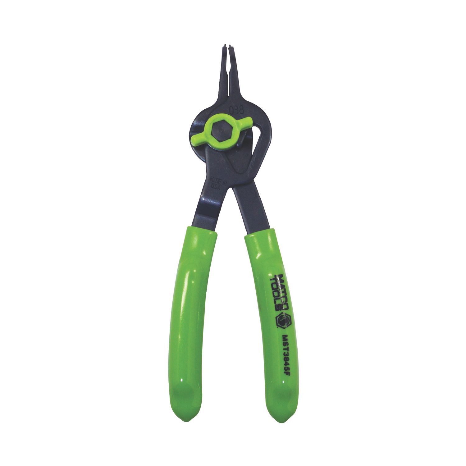 .038 CONVERTIBLE FIXED TIP FLUORESCENT SNAP RING PLIERS - 45° MST3845F | eBaydiy Tools