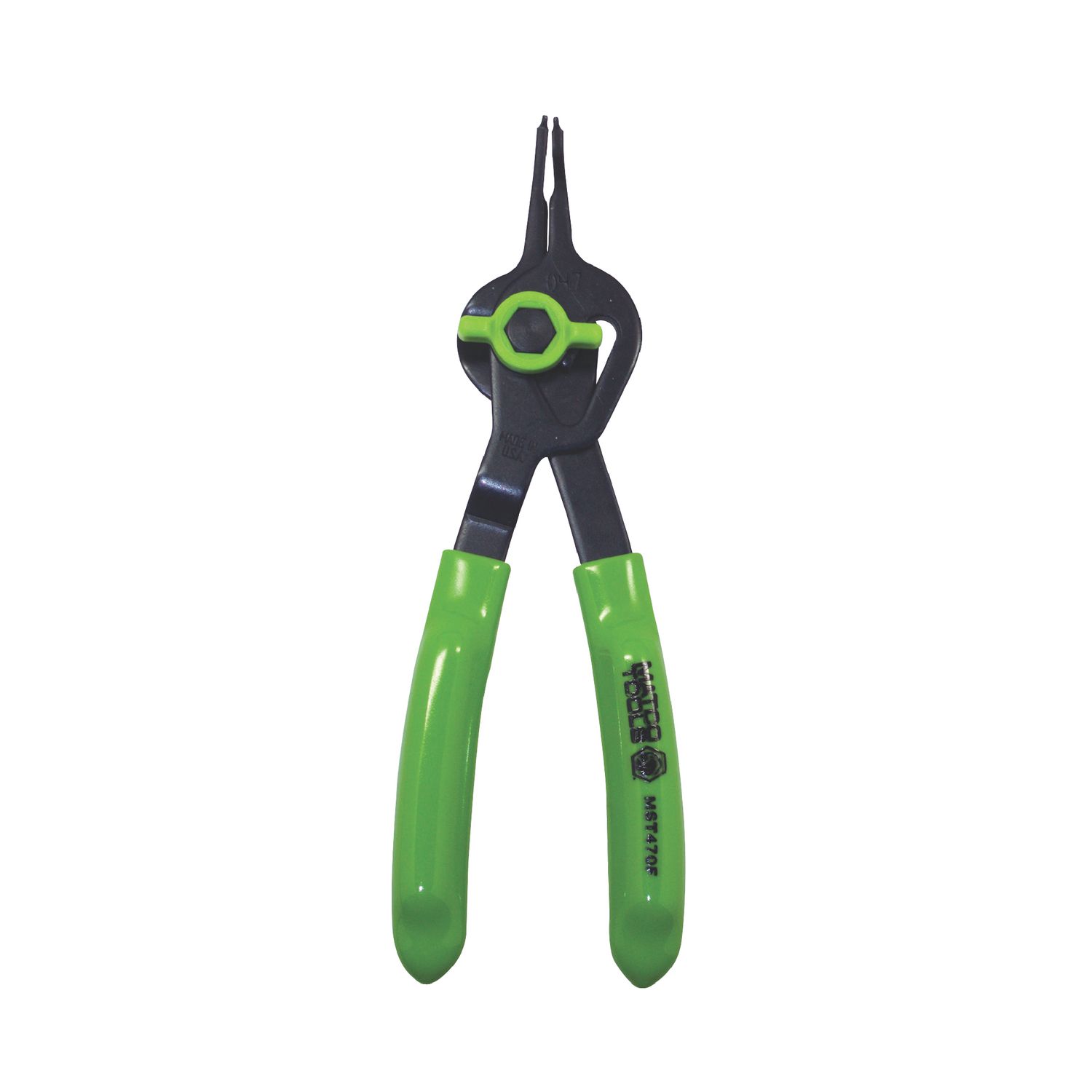 .047 CONVERTIBLE FIXED TIP FLUORESCENT SNAP RING PLIERS - 0° MST470F | eBaydiy Tools