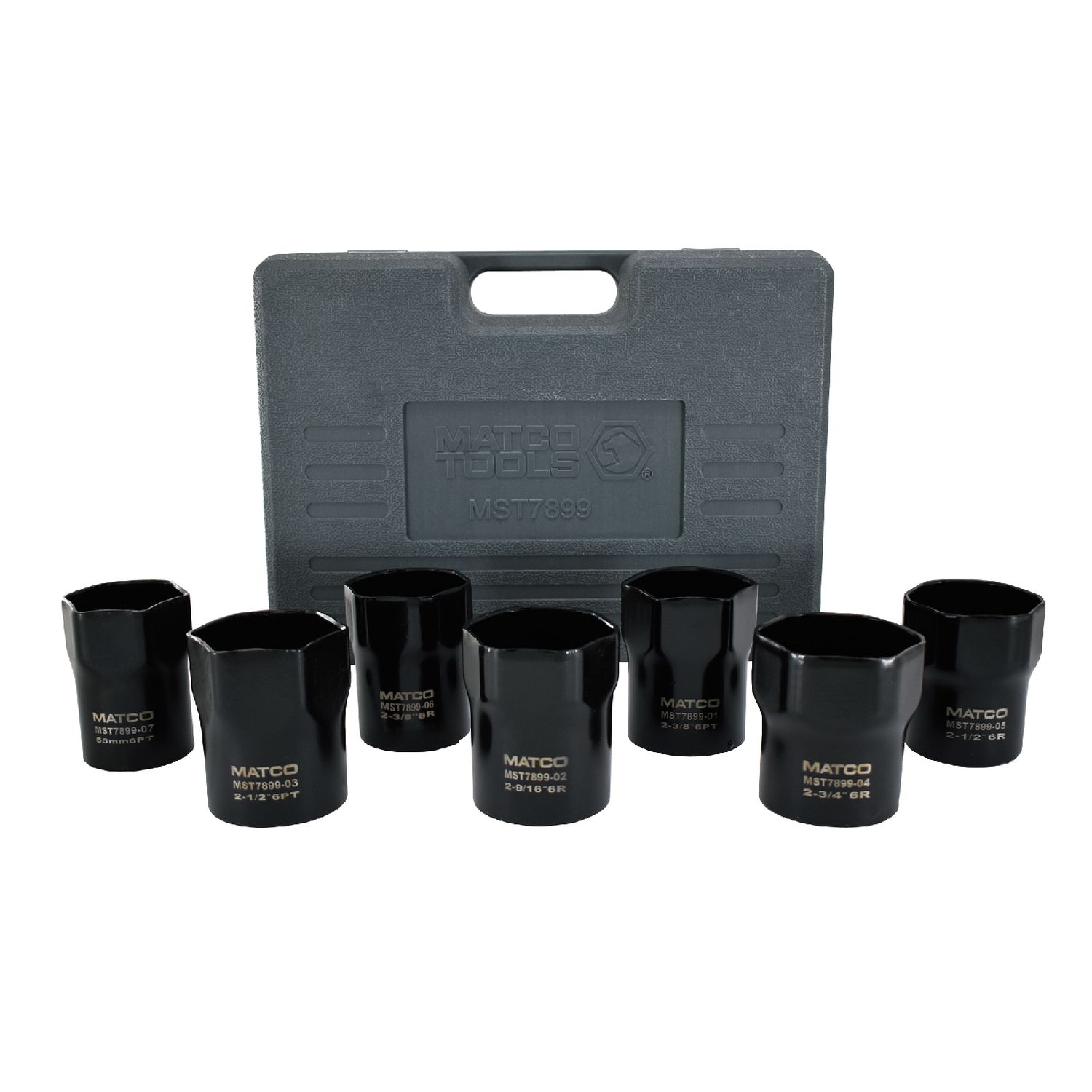 1/2 DRIVE 7 PIECE WHEEL BEARING LOCKNUT SOCKET SET MST7899 | eBaydiy Tools