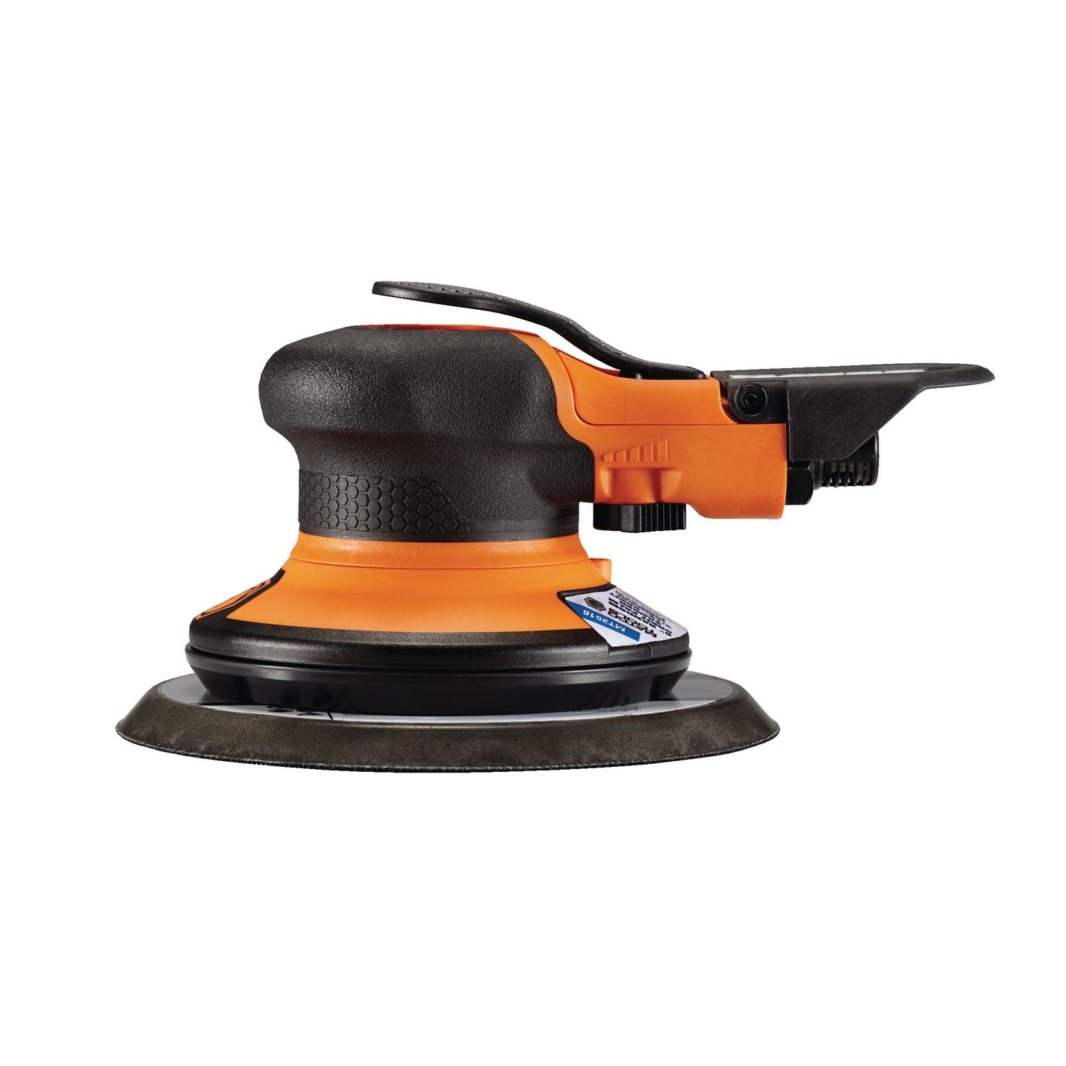 3/16 RANDOM ORBITAL PNEUMATIC LOW NOISE 6 PALM SANDER - ORANGE MT2516O | eBaydiy Tools - Image 2