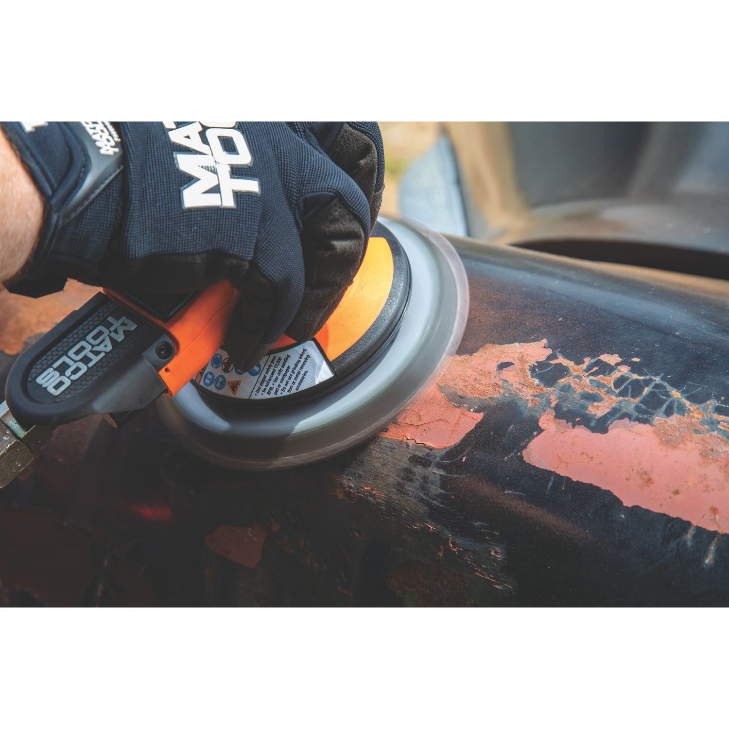 3/16 RANDOM ORBITAL PNEUMATIC LOW NOISE 6 PALM SANDER - ORANGE MT2516O | eBaydiy Tools - Image 10