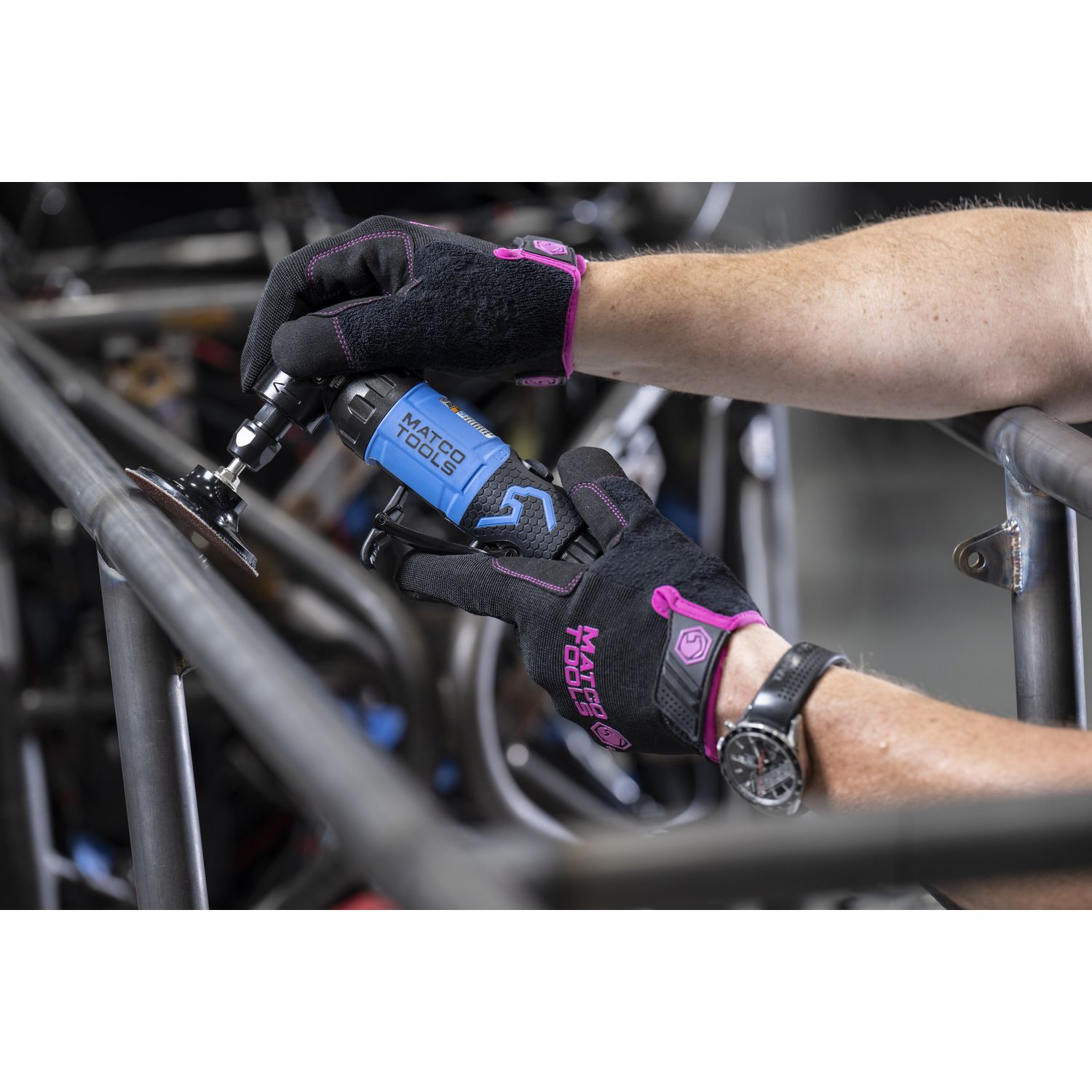 .85 HP PNEUMATIC ANGLE DIE GRINDER - BLUE MT5883B | eBaydiy Tools - Image 6