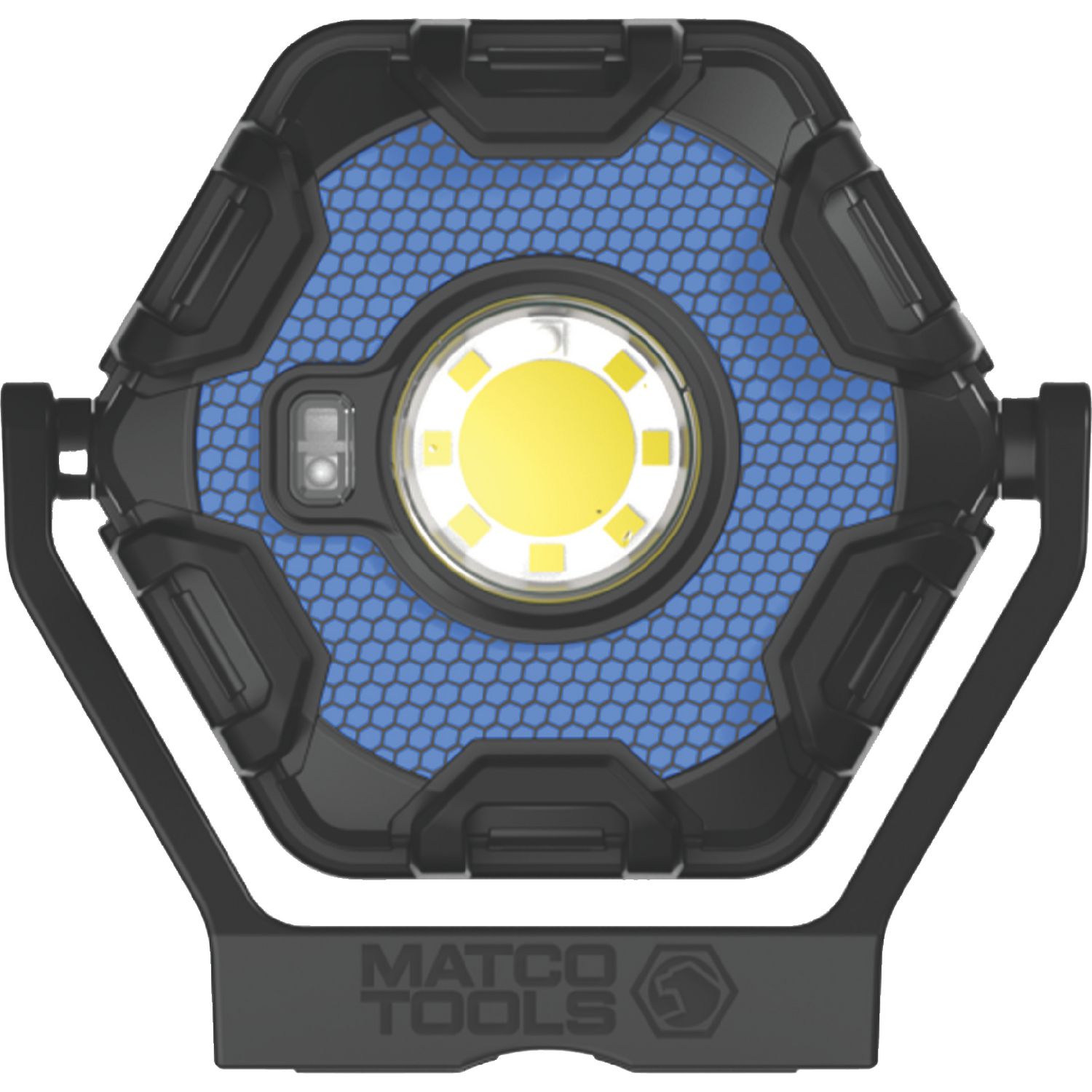 1,000 LUMEN MINI HANDHELD RECHARGEABLE FLOODLIGHT WITH HUMAN BODY SENSOR- BLUE MWLMFLBL3 | eBaydiy Tools