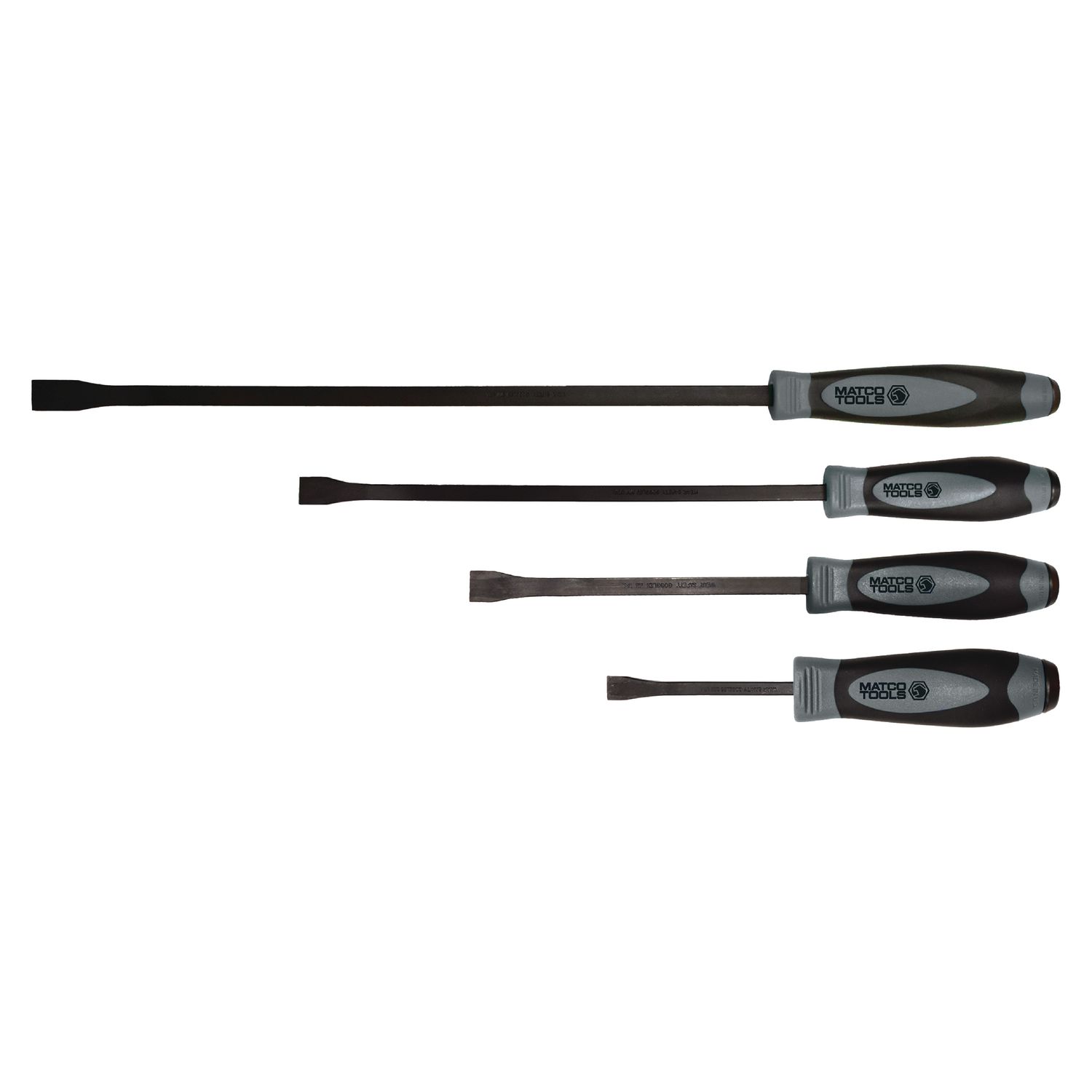 4 PIECE CURVED TIP PRY BAR SET - SHADOW GRAY PBSSGY4C | eBaydiy Tools