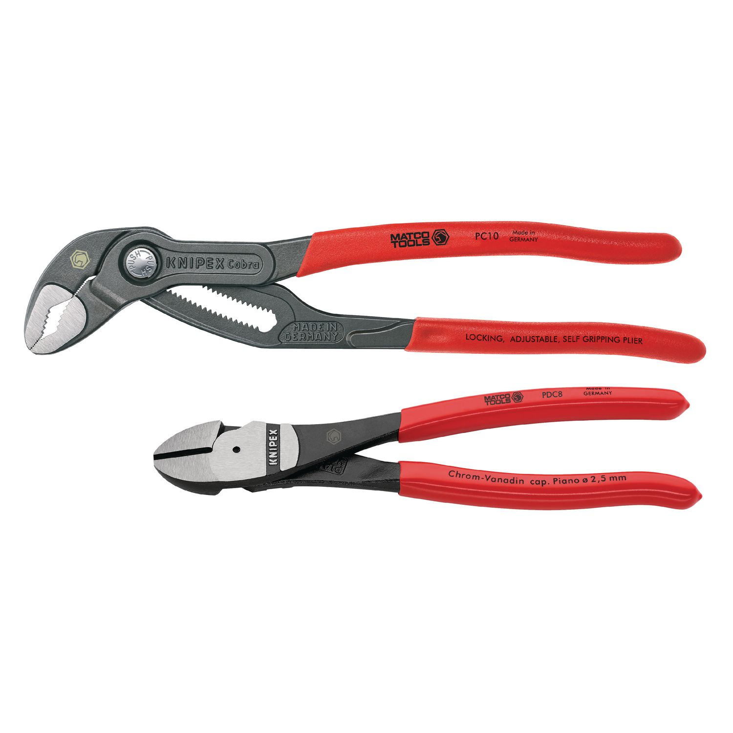 2 PIECE PLIERS AND CUTTER SET PC2K | eBaydiy Tools