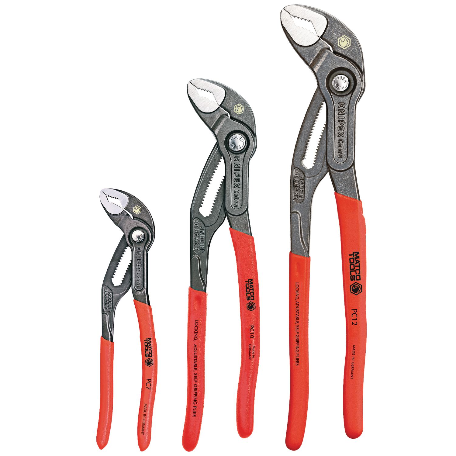 KNIPEX 3 PIECE COBRA PLIERS SET PC3S | eBaydiy Tools