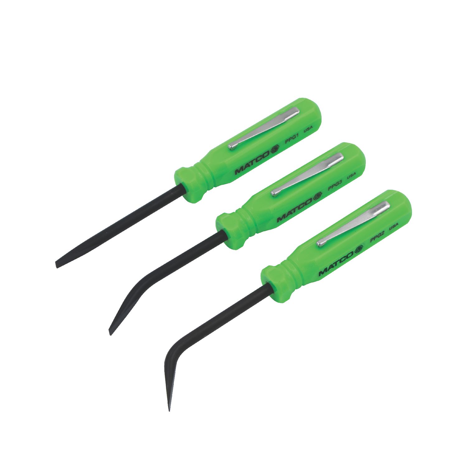 3 PIECE POCKET PRY BAR SET - GREEN PPG3K | eBaydiy Tools