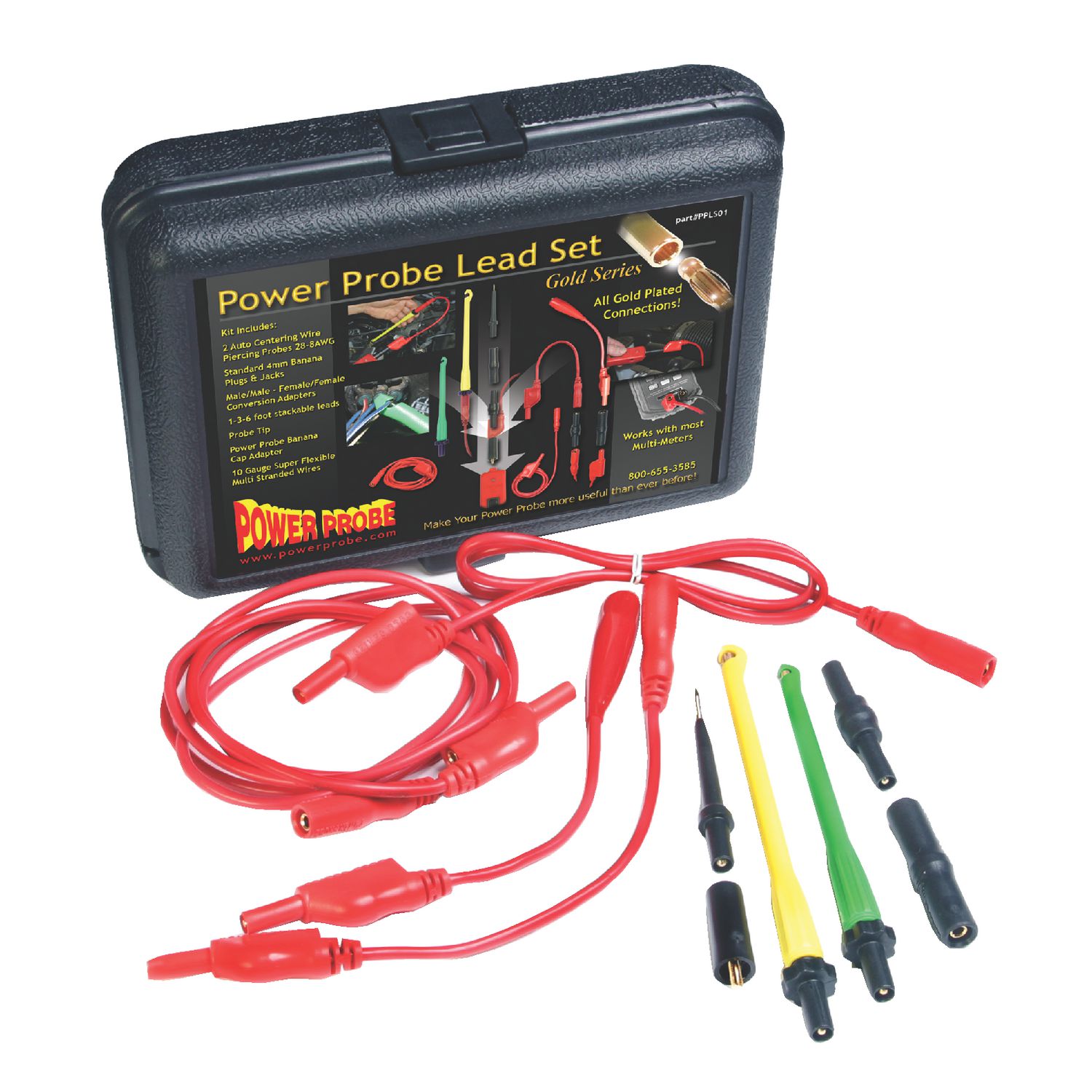 POWER PROBE GOLD SERIES LEAD SET PPLS01 | eBaydiy Tools