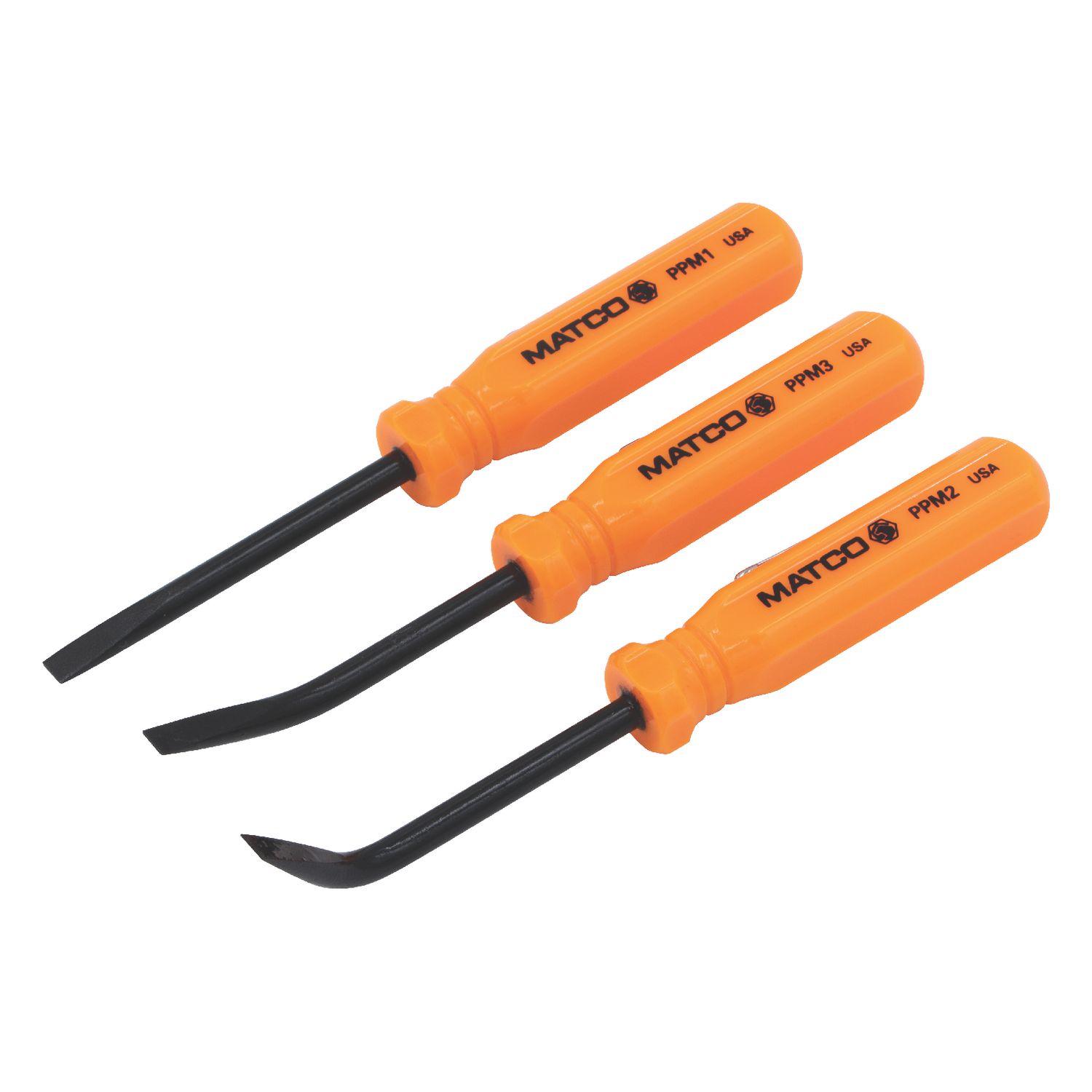 3 PIECE POCKET PRY BAR SET - ORANGE PPM3K | eBaydiy Tools - Image 2