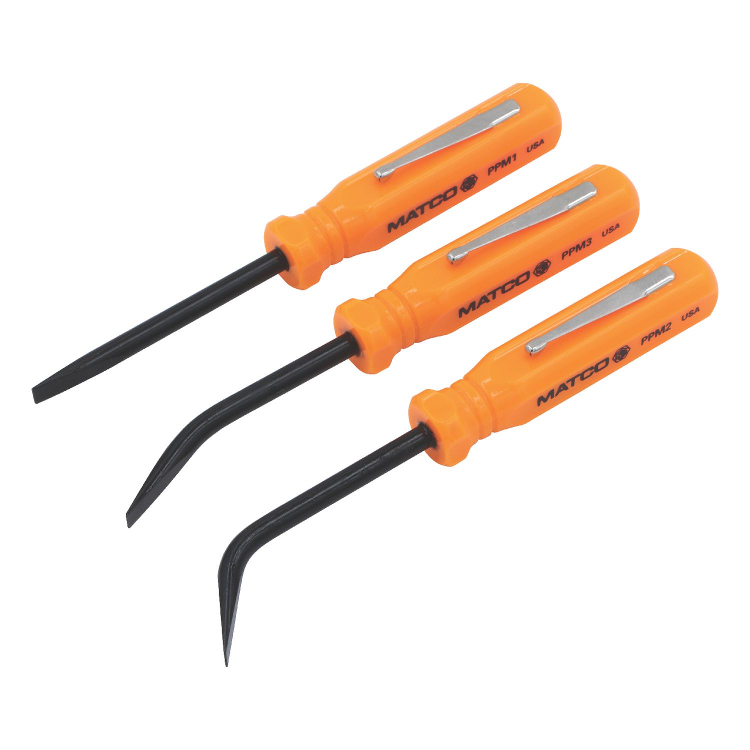 3 PIECE POCKET PRY BAR SET - ORANGE PPM3K | eBaydiy Tools