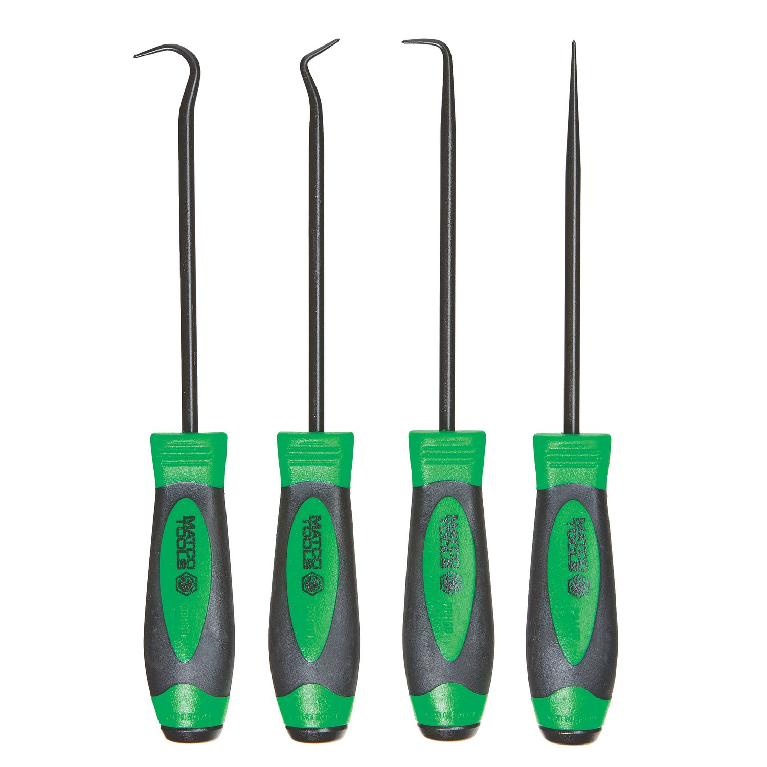 4 PIECE HOOK AND PICK SET WITH METAL CAP - GREEN PSG4B | eBaydiy Tools