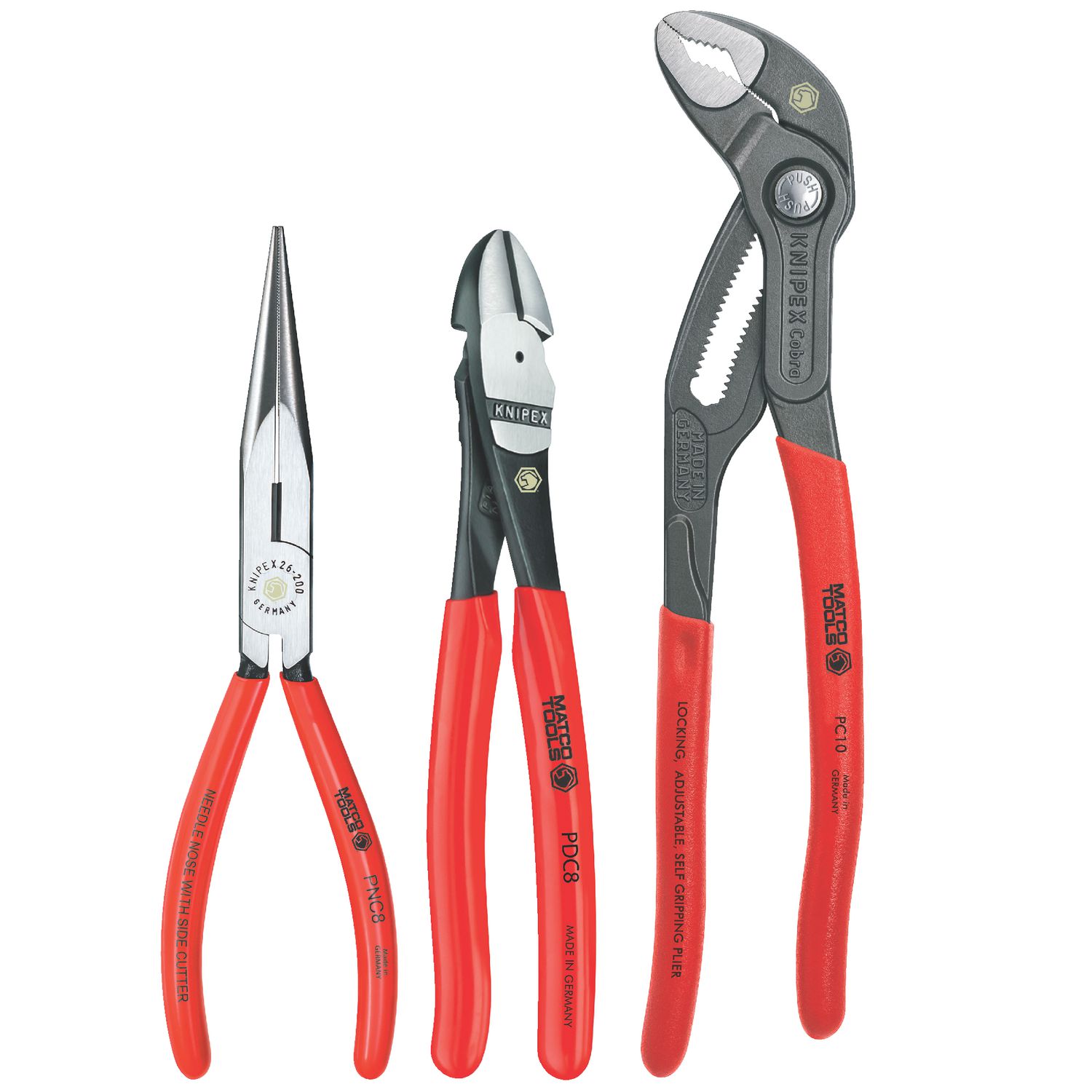 KNIPEX 3 PIECE UNIVERSAL PLIERS SET PU3SA | eBaydiy Tools