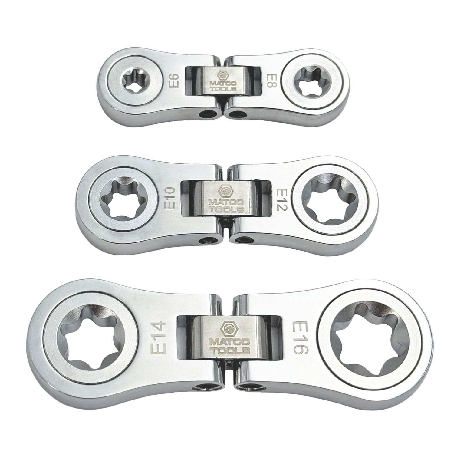 3 PIECE INVERTED TORX® FLEX FINGER RATCHET WRENCH SET RFRBX3 | eBaydiy Tools