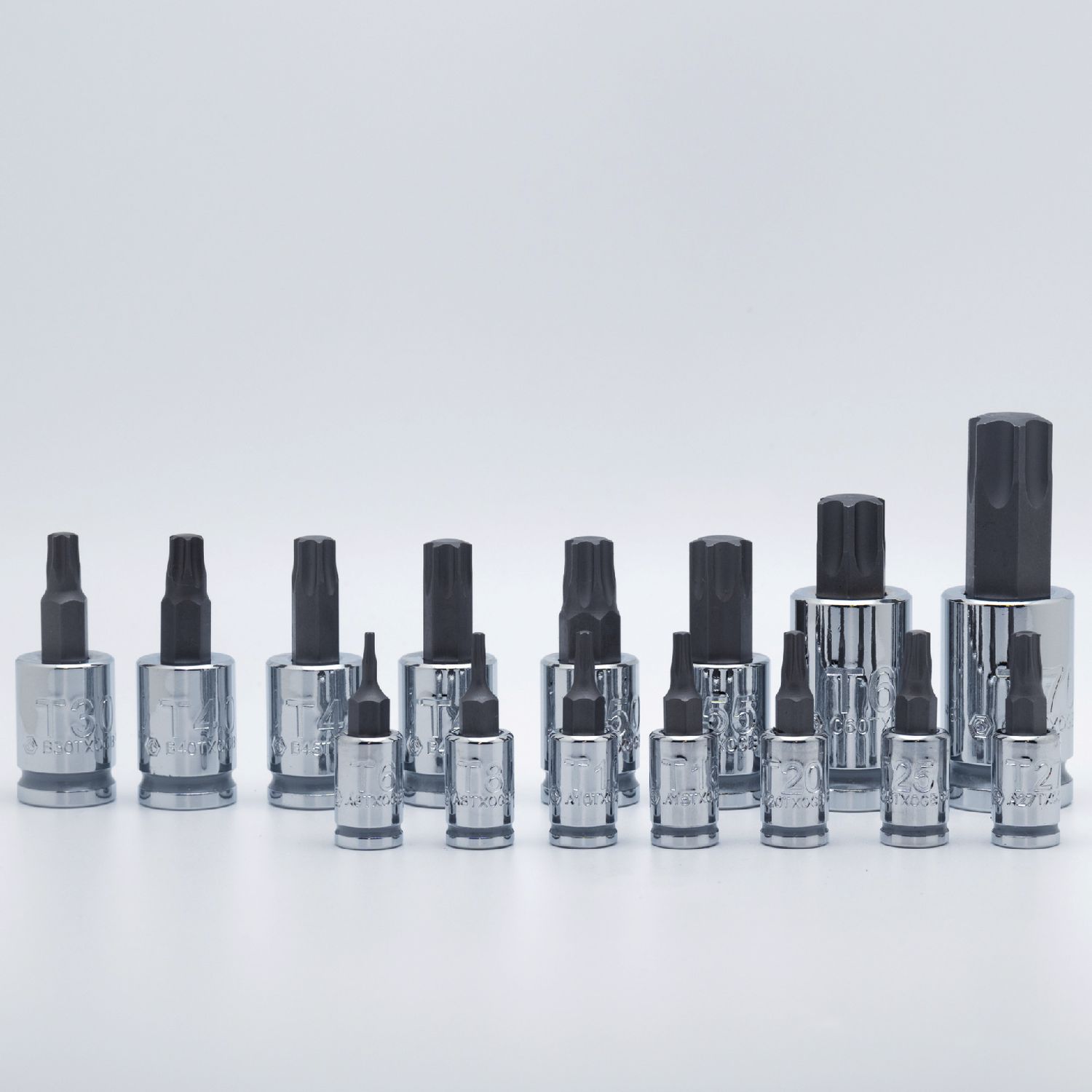 15 PIECE 1/4, 3/8, AND 1/2 DRIVE OPTI-GRIP STAR BIT SOCKET SET SABCTX15OGB | eBaydiy Tools