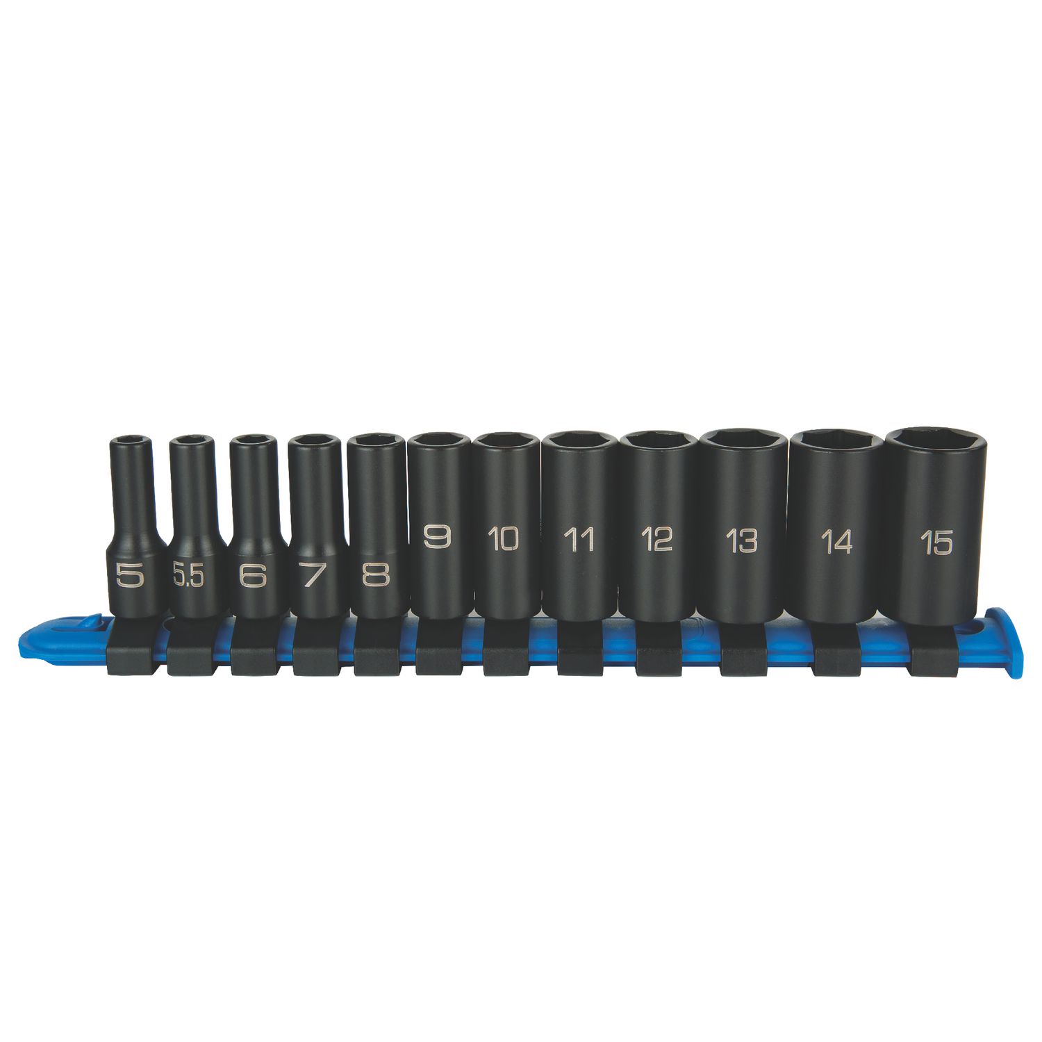 12 PIECE 1/4 DRIVE METRIC 6 POINT ADV MID-LENGTH IMPACT SOCKET SET SAIPM126V | eBaydiy Tools