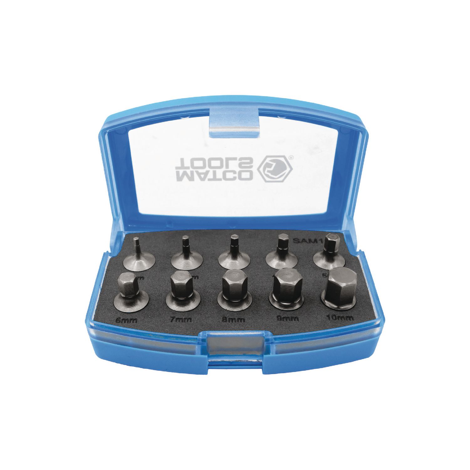 10 PIECE 1/4 DRIVE STUBBY HEX METRIC DRIVER SET SAM10 | eBaydiy Tools