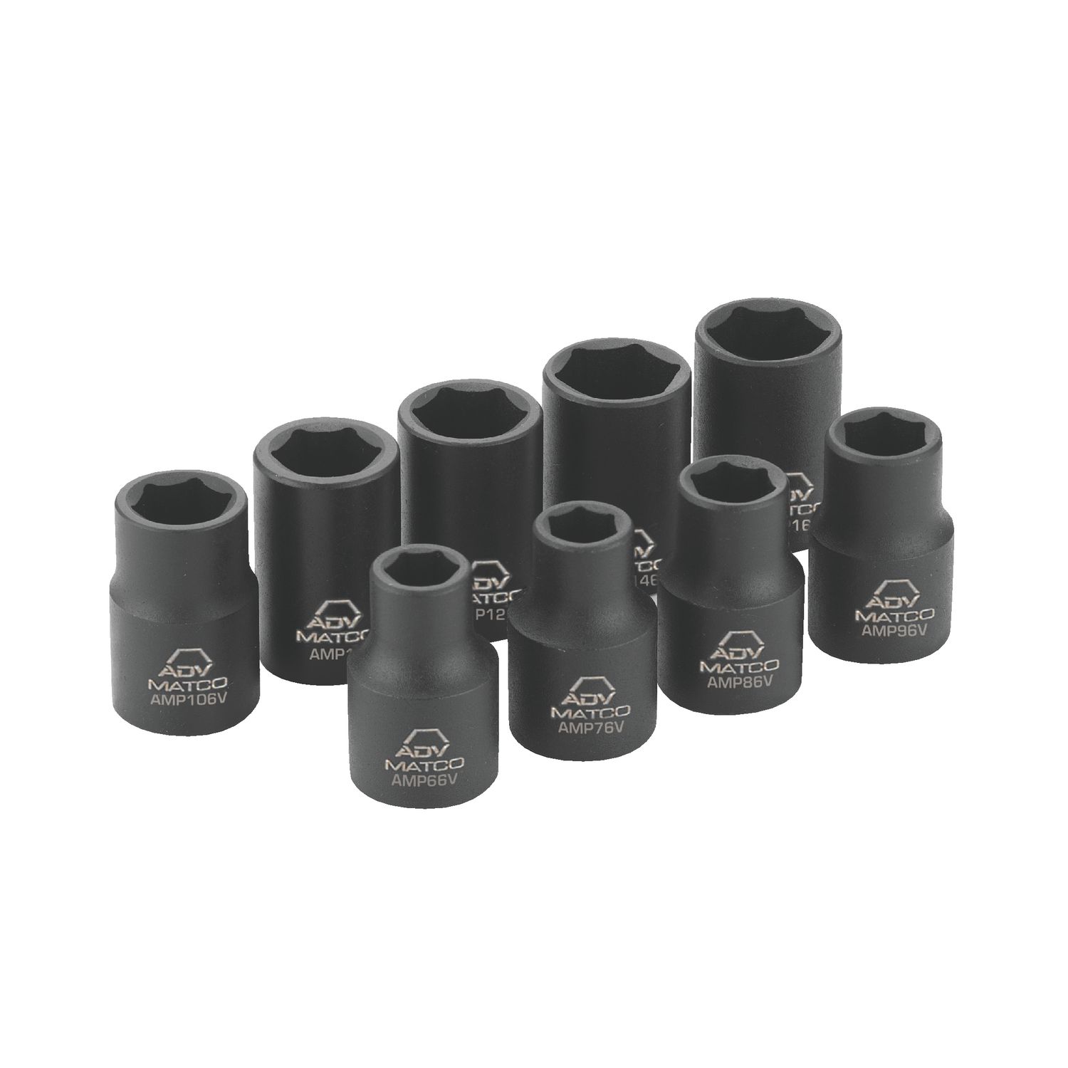 1/4 DRIVE 9 PIECE DRIVE SAE 6 POINT MAGNETIC ADV IMPACT SOCKET SET SAMP96V | eBaydiy Tools