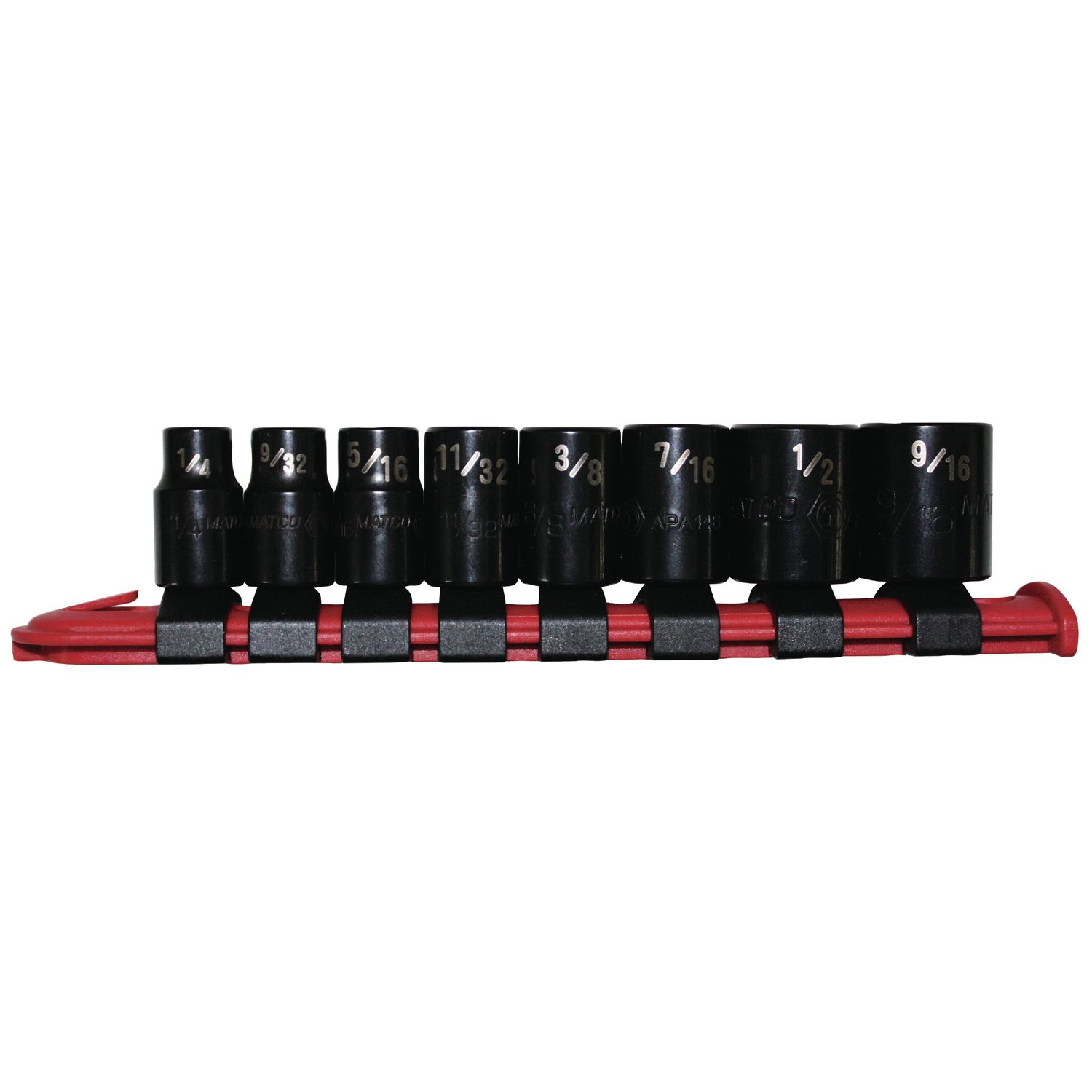 8 PIECE 1/4 DRIVE SAE PRO NON-SLIP SOCKET SET SAPA8R | eBaydiy Tools
