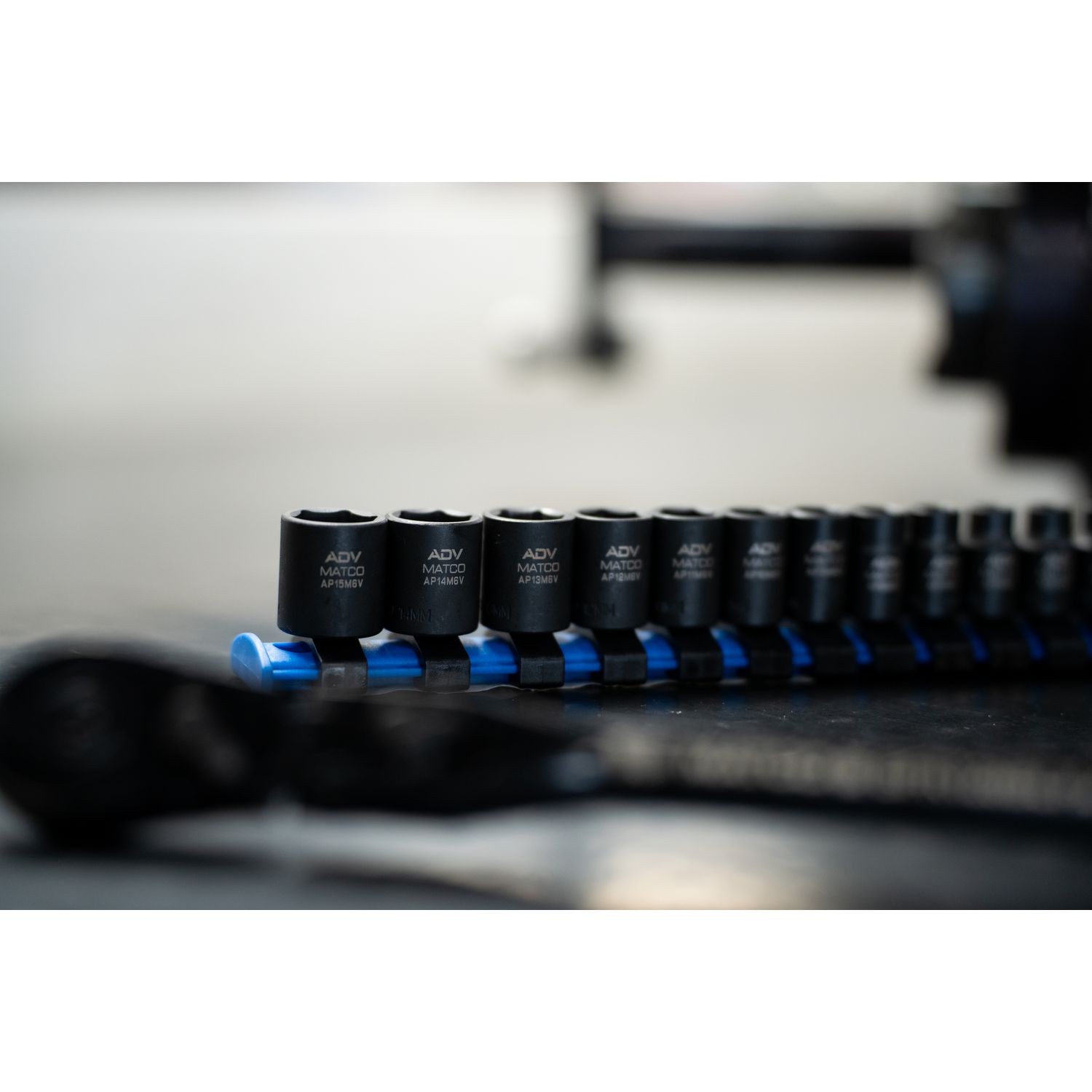 14 PIECE 1/4 DRIVE METRIC 6 POINT ADV IMPACT SOCKET SET SAPM146V | eBaydiy Tools - Image 2