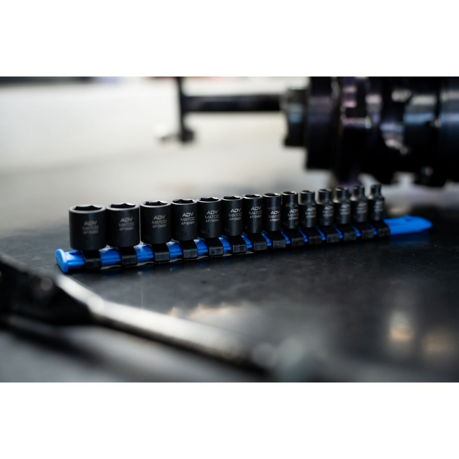 14 PIECE 1/4 DRIVE METRIC 6 POINT ADV IMPACT SOCKET SET SAPM146V | eBaydiy Tools - Image 3