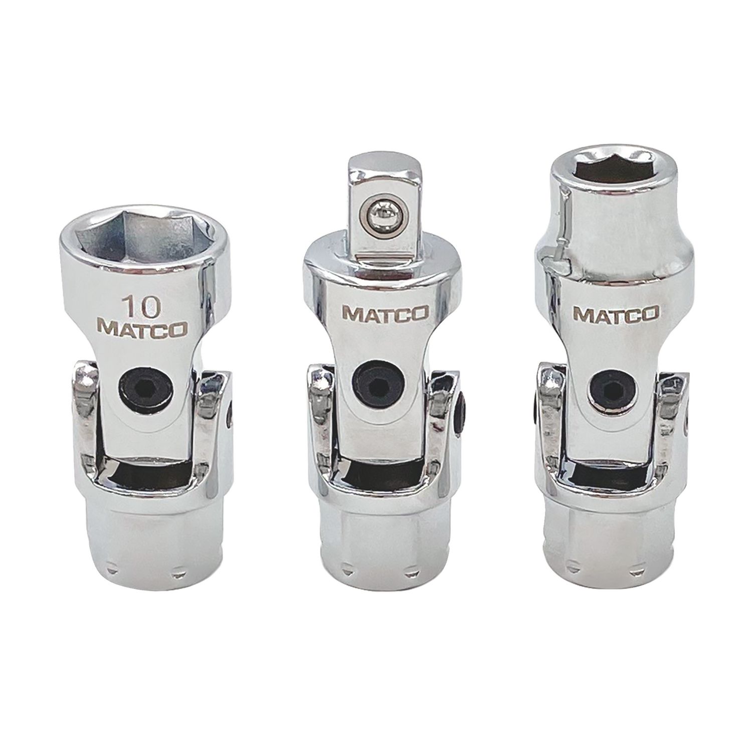 3 PIECE 1/4 X 11MM DUAL DRIVE SPRING LOADED UNIVERSAL JOINT KIT SAU3SL | eBaydiy Tools