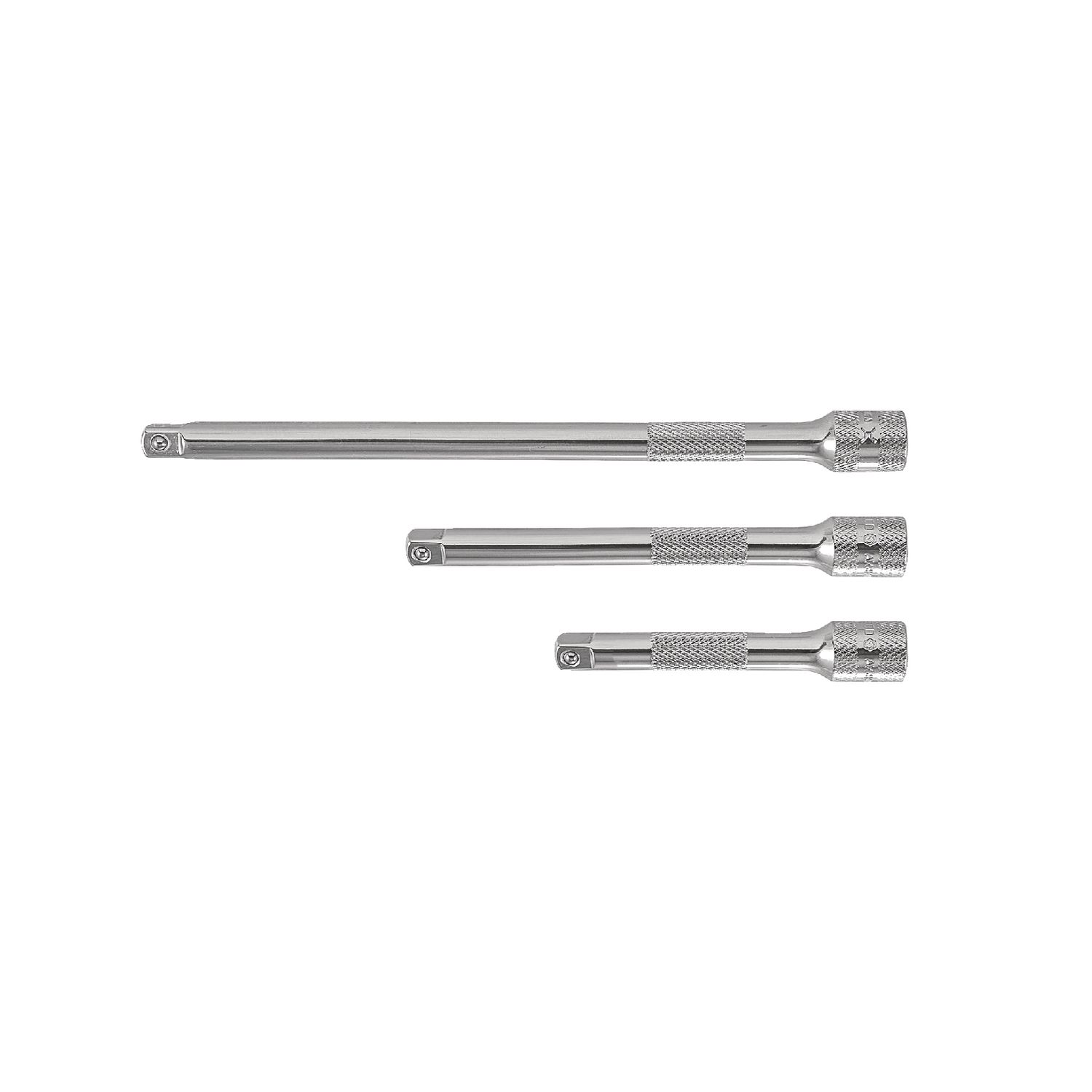 3 PIECE 1/4 DRIVE STANDARD CHROME EXTENSION SET SAXK3A | eBaydiy Tools