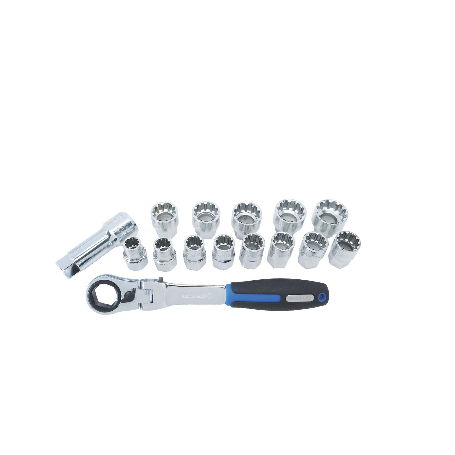 15 PIECE THRU-HOLE DRIVE RATCHET AND SOCKET SET SB15TH | eBaydiy Tools