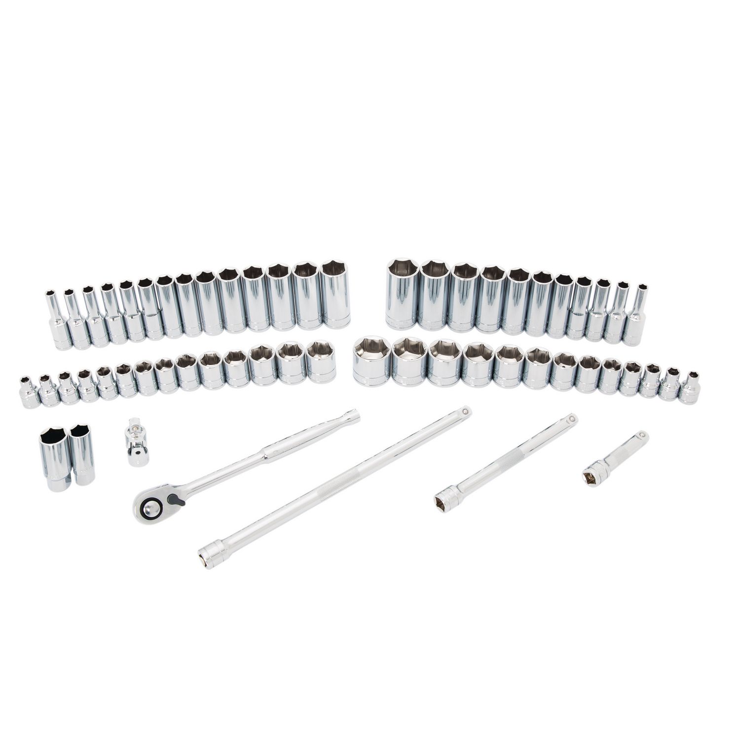 3/8 DRIVE 59 PIECE SILVER EAGLE® CHROME MASTER SOCKET SET SB59SEA | eBaydiy Tools