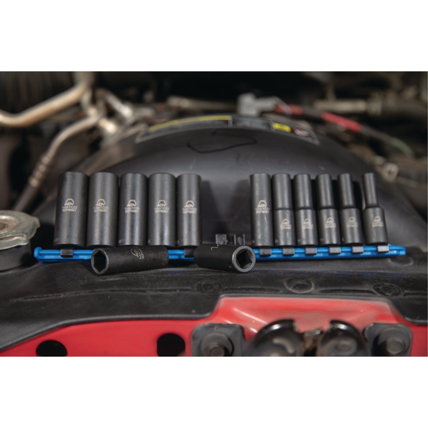 13 PIECE 3/8 DRIVE METRIC 6 POINT ADV DEEP IMPACT SOCKET SET SBDPM136V | eBaydiy Tools - Image 3