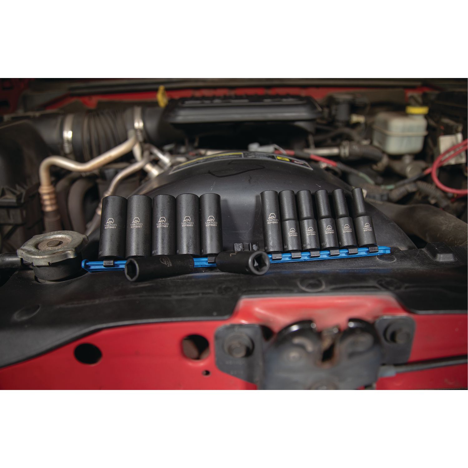 13 PIECE 3/8 DRIVE METRIC 6 POINT ADV DEEP IMPACT SOCKET SET SBDPM136V | eBaydiy Tools - Image 4